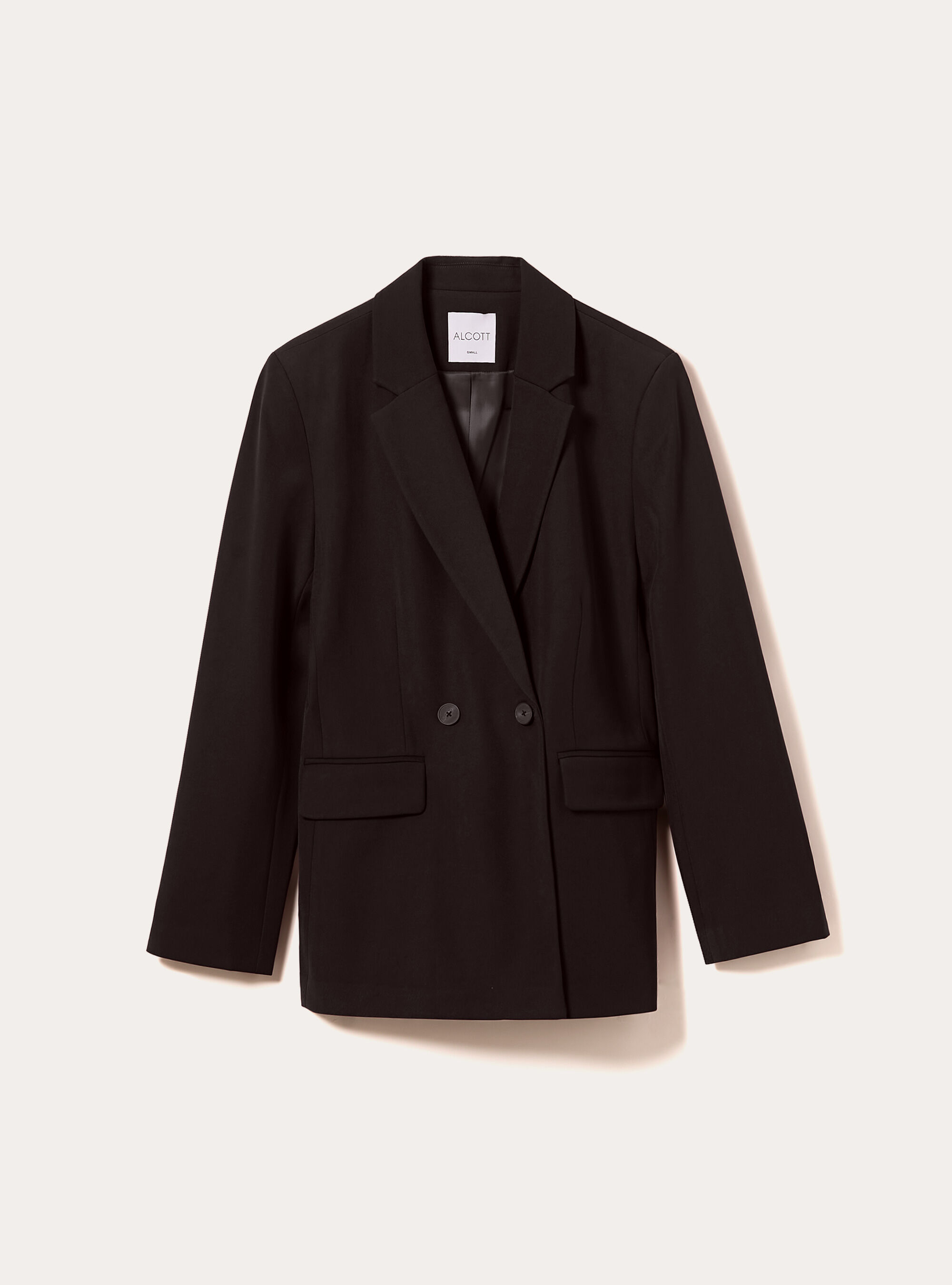 Blazer crois&eacute; sur mesure, BK1 BLACK