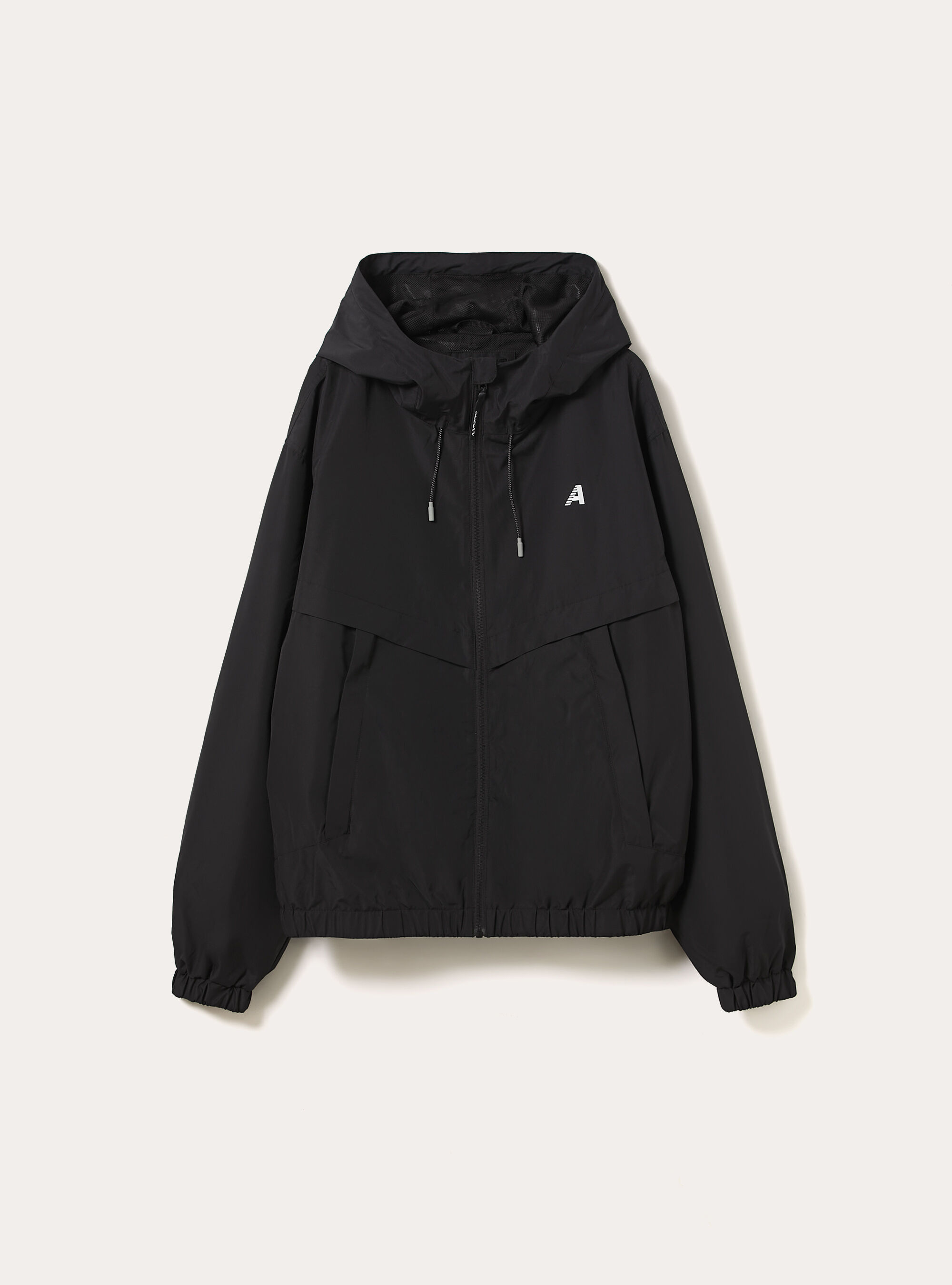 Windproof jacket in technical fabric, BK1 BLACK