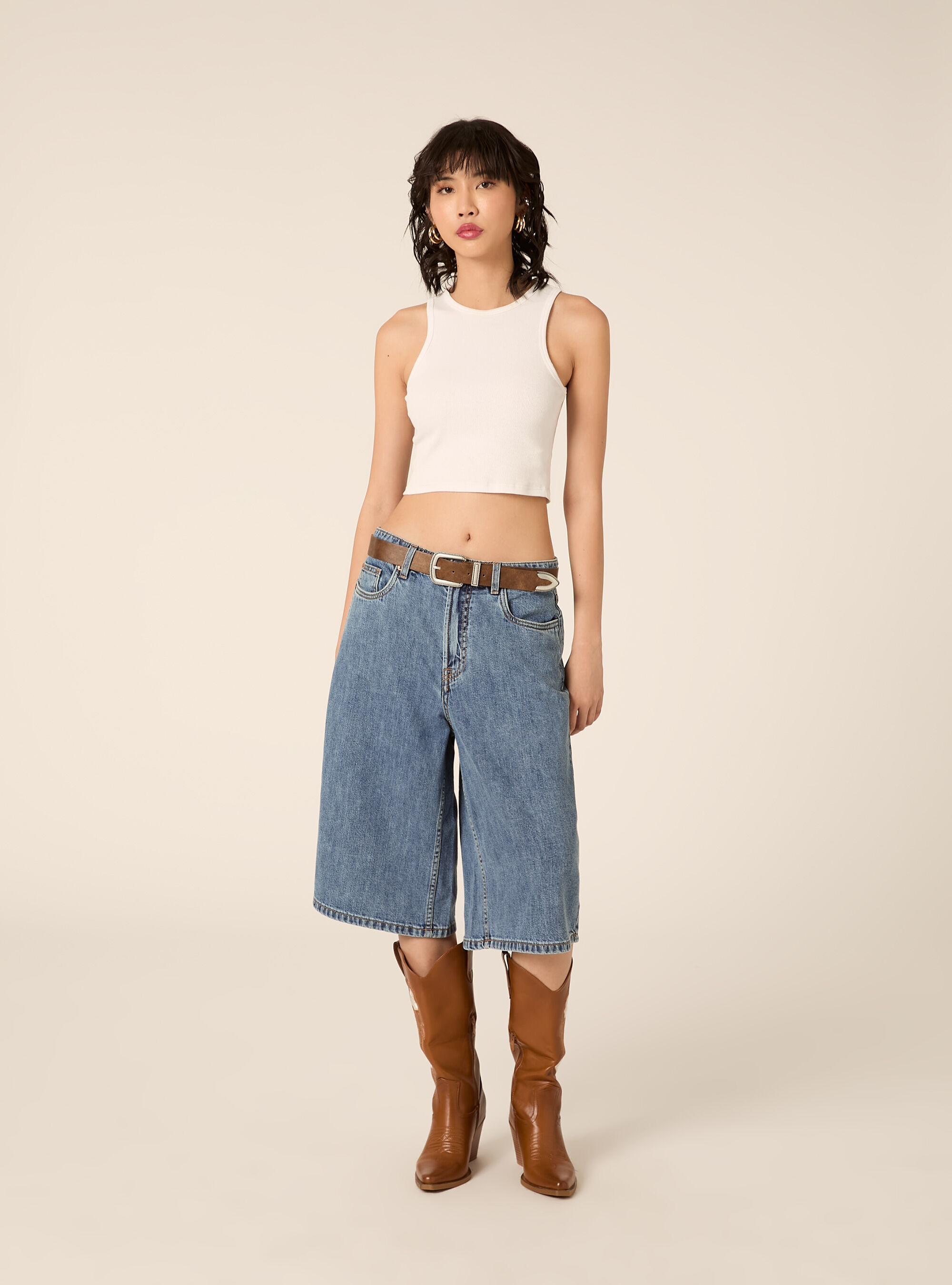 Bermuda Jorts in denim
