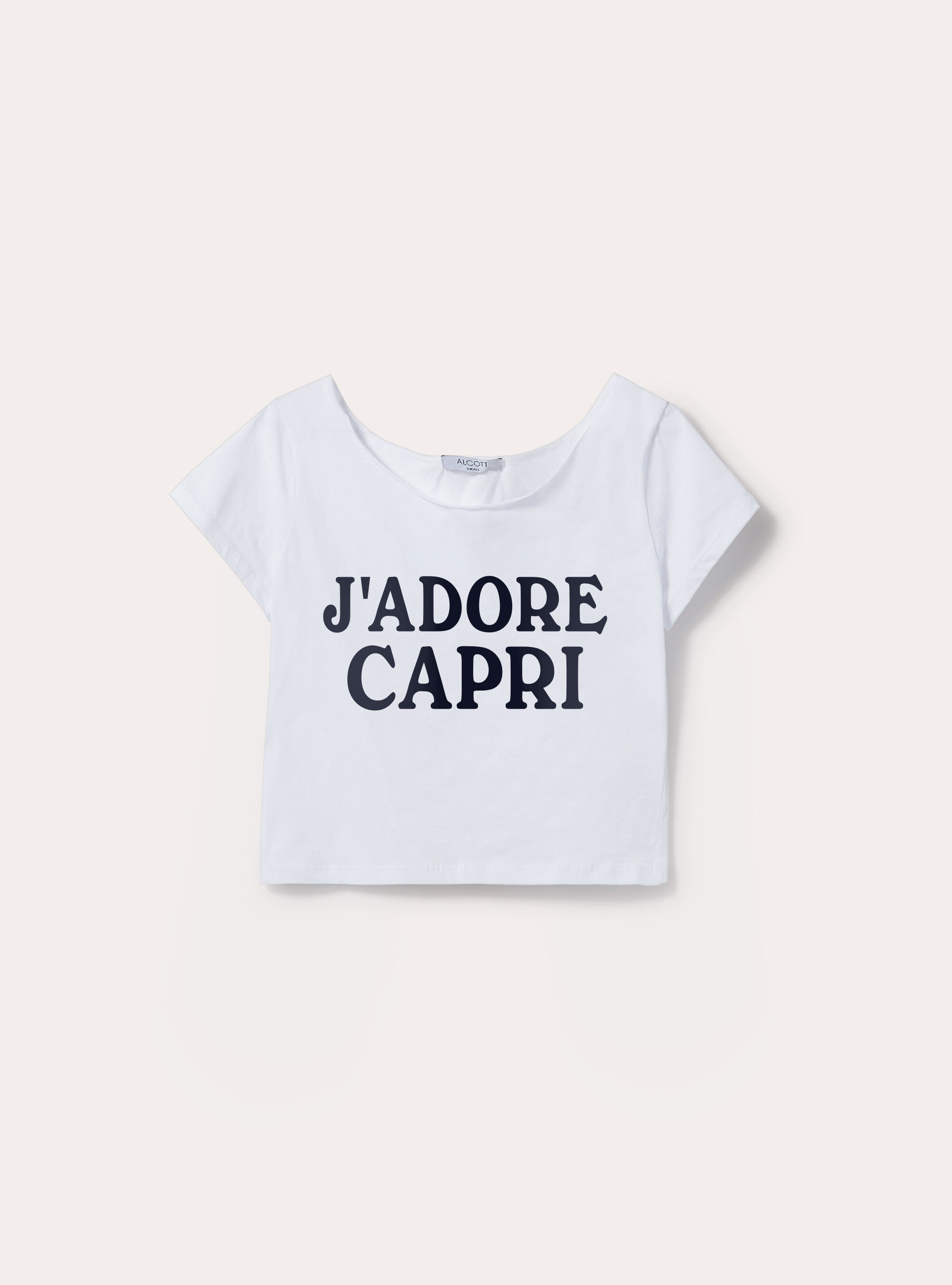 T-shirt scollo a barca la dolce vita capri
