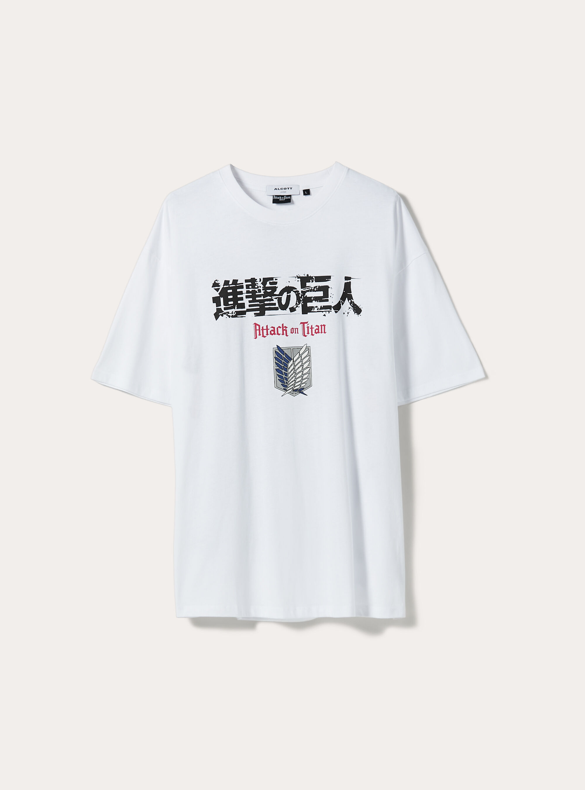 Attack on Titan / Alcott T-shirt, WH3 WHITE