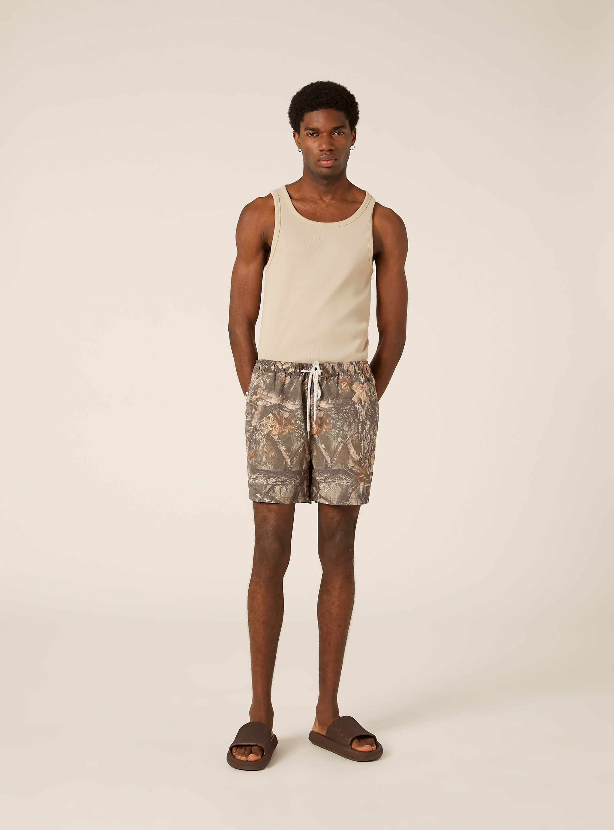 Real-Tree Camouflage Drawstring Shorts