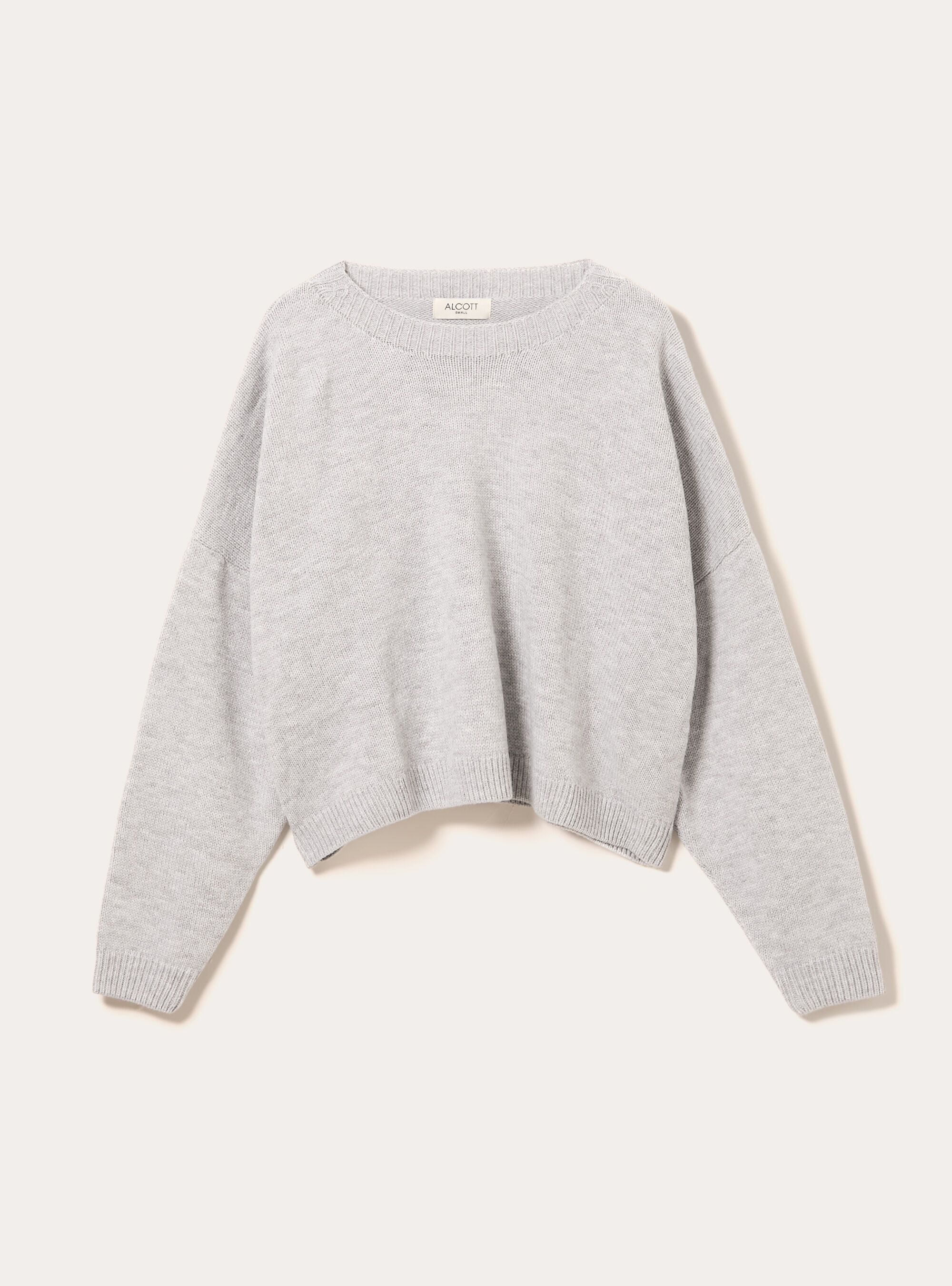 Pull &agrave; col rond basique, MGY2 GREY MEL MEDIUM
