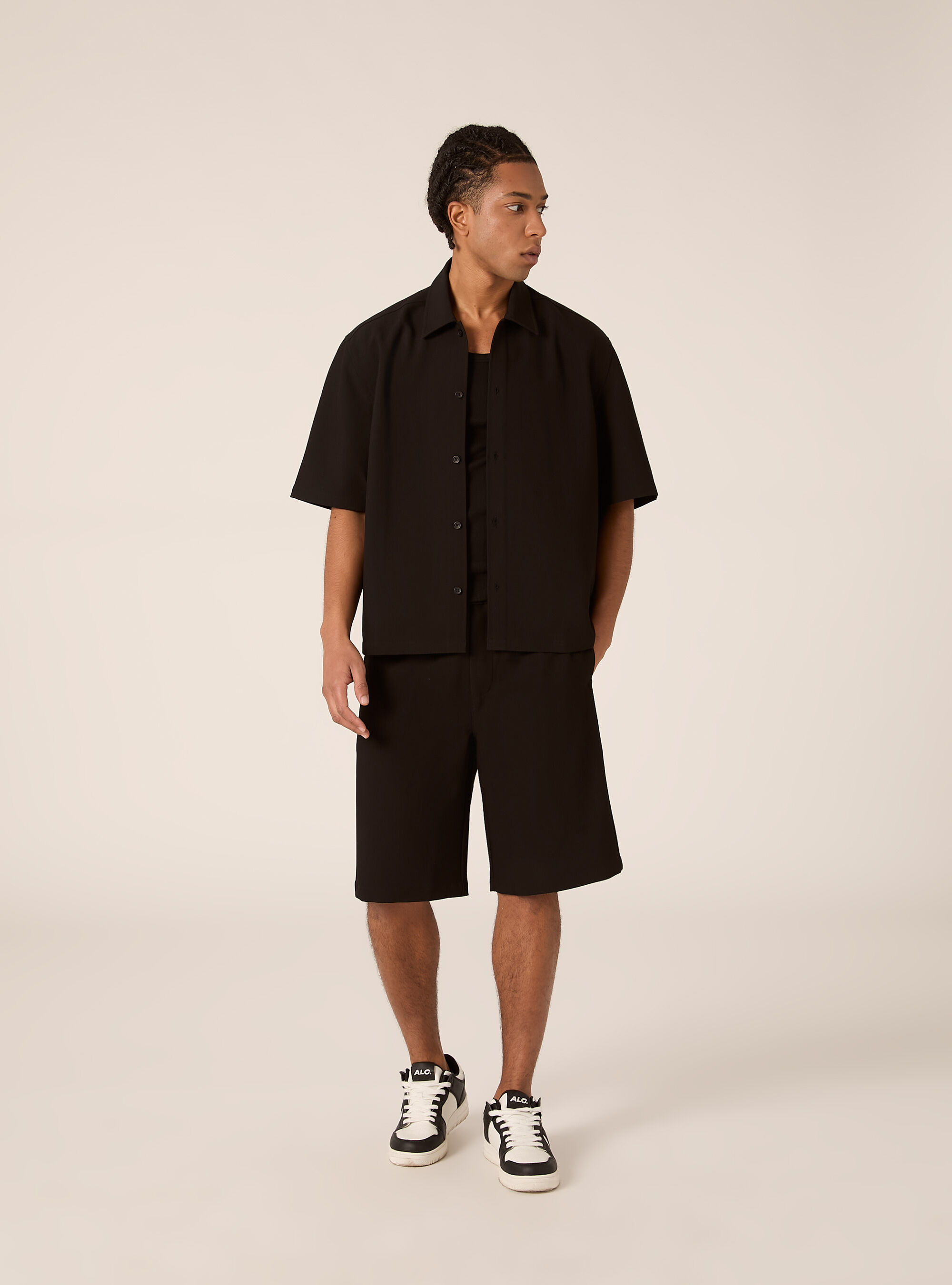 Boxy fit shirt in twill