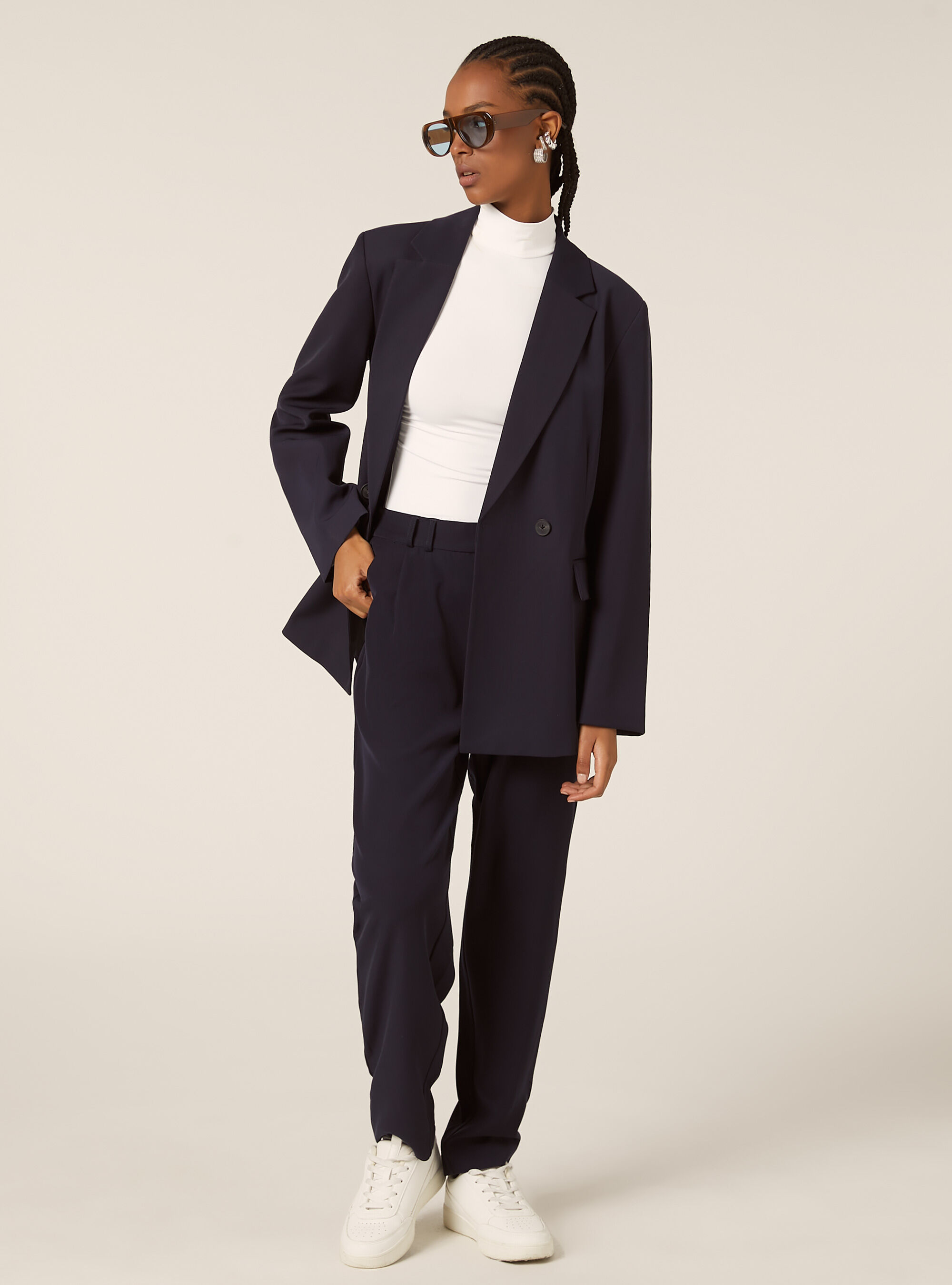 Blazer crois&eacute; sur mesure