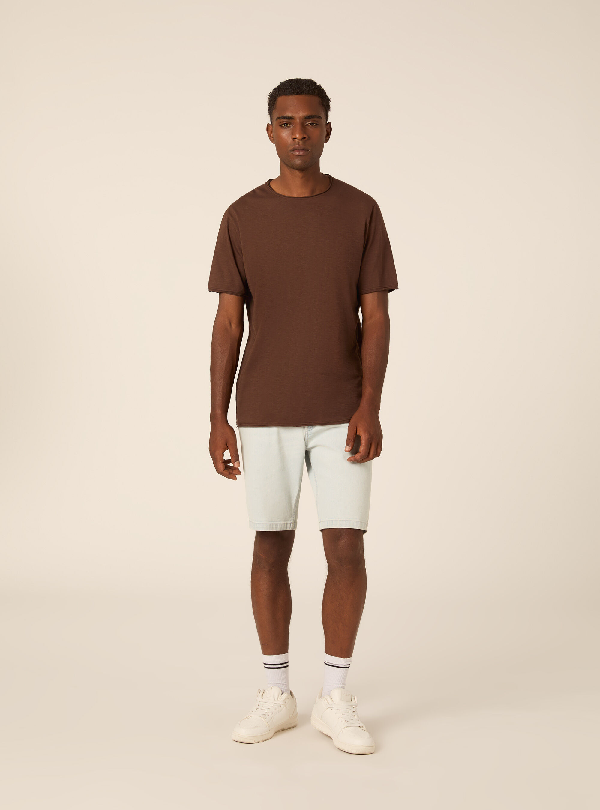 T-shirt slub tinta unita