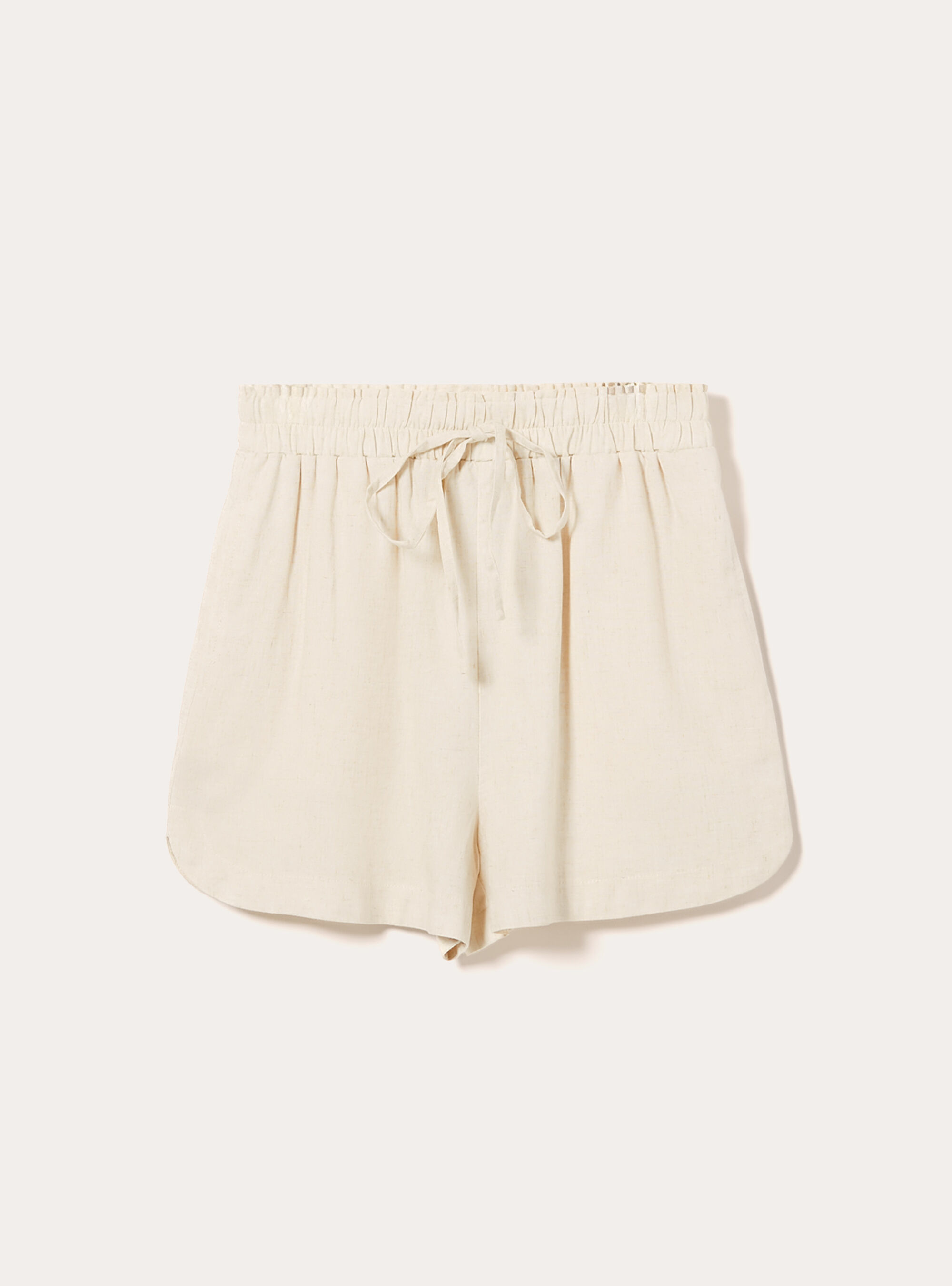 Short en lin, MBG3 BEIGE MEL LIGHT