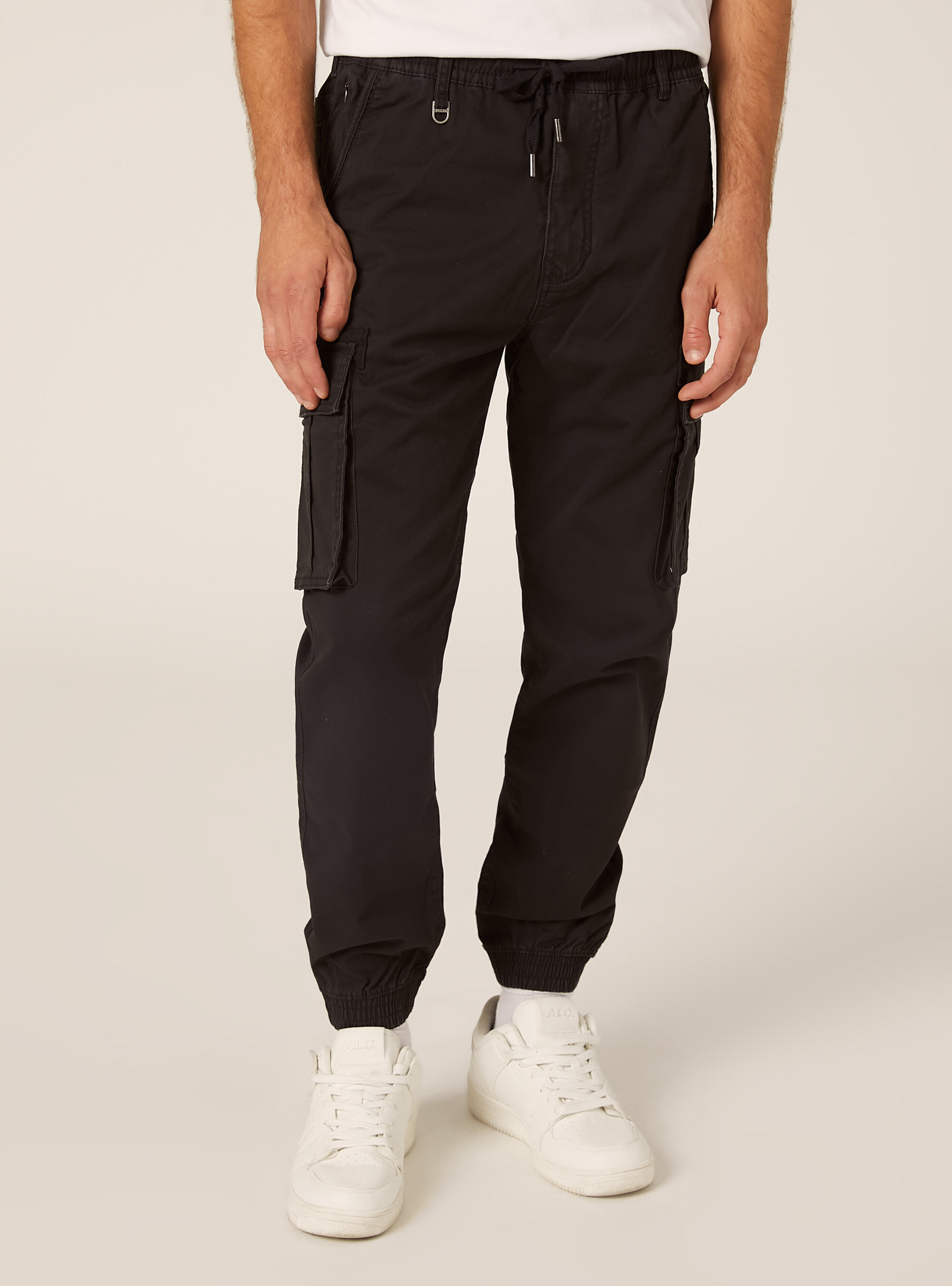 Pantalon cargo jogger en twill stretch
