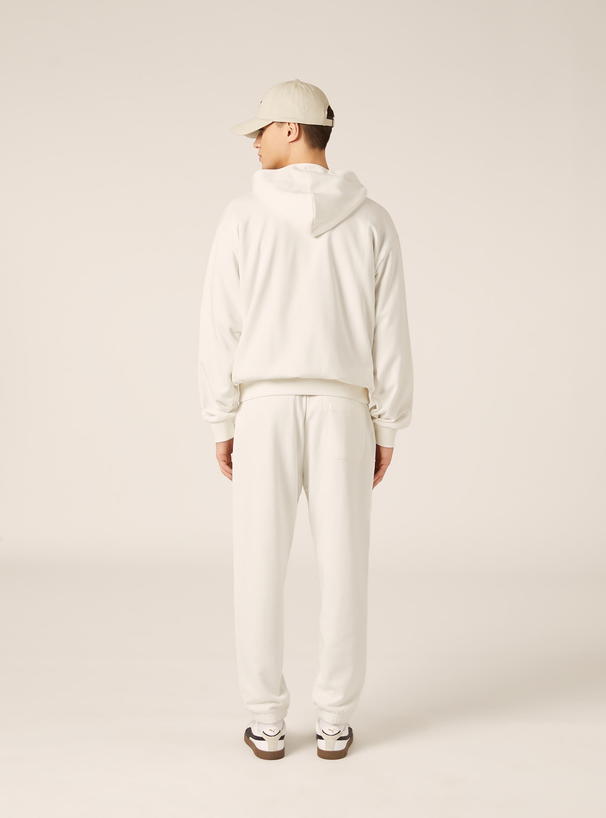 Sweat-shirt ample &agrave; capuche, WH2 WHITE