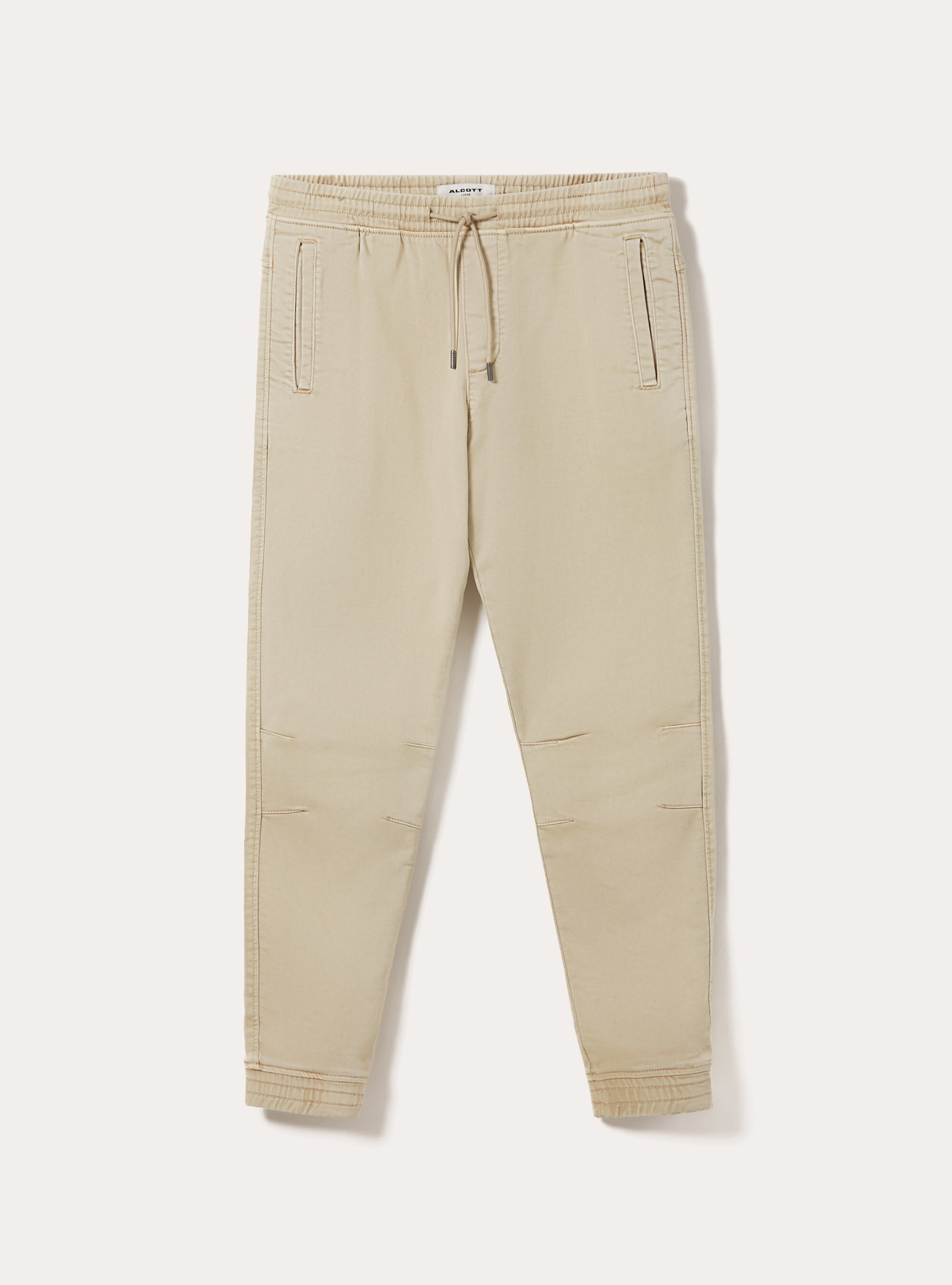 Pantalon jogger en coton, BG3 BEIGE LIGHT