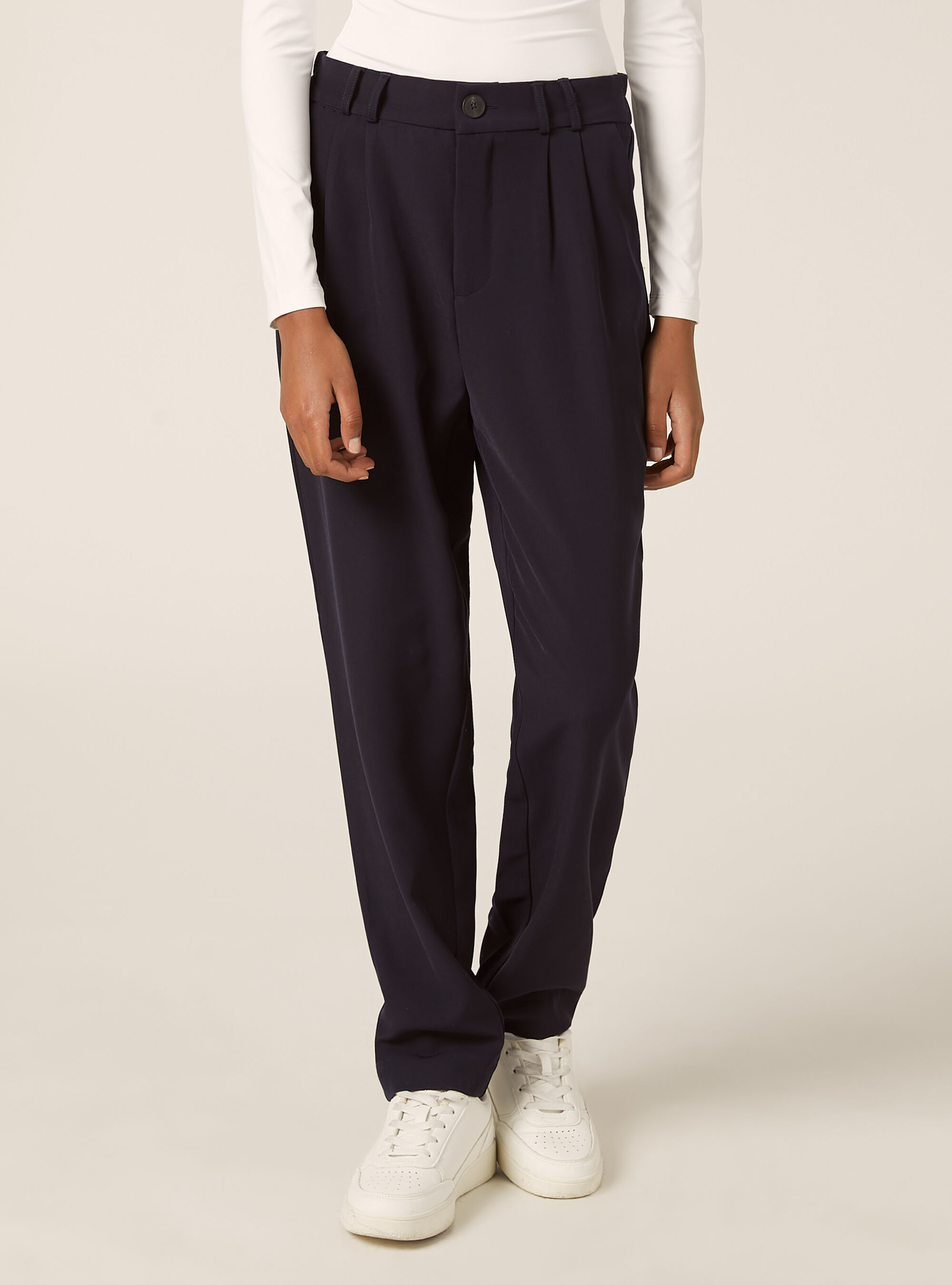 Pantalon &agrave; pinces coupe classique, NA2 NAVY MEDIUM