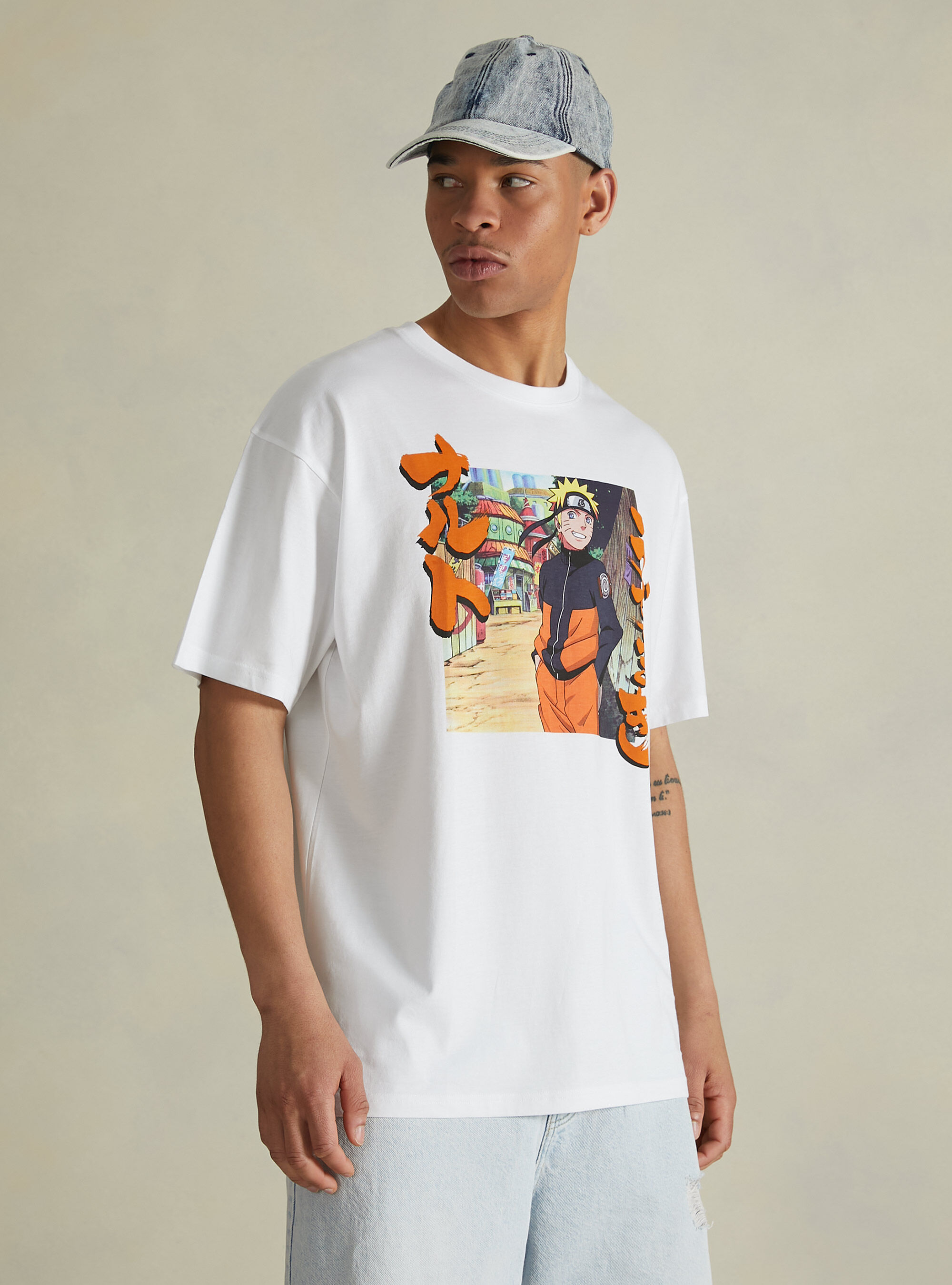 Naruto / Alcott - T-shirt surdimensionne