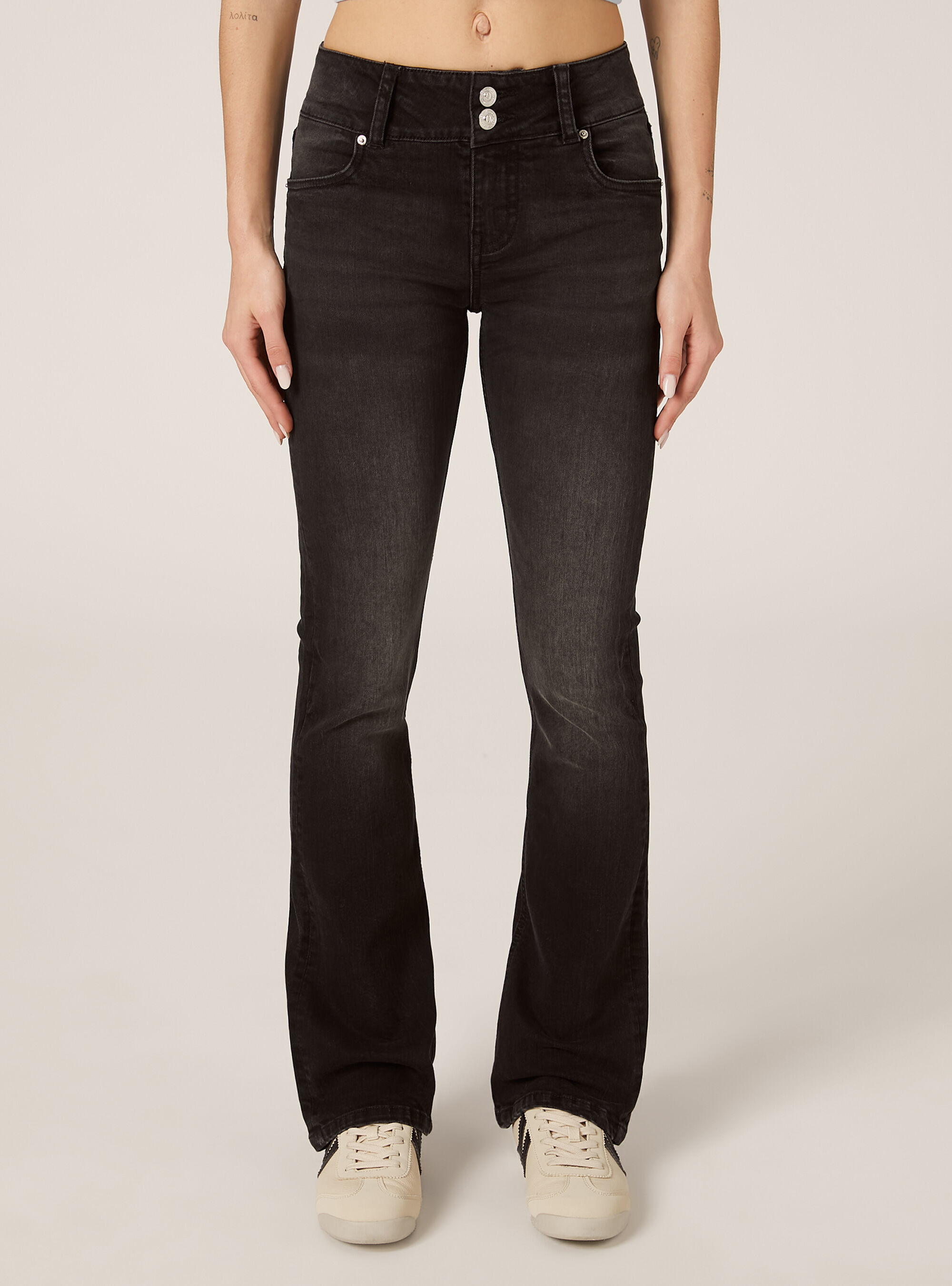 Jean bootcut skinny taille basse