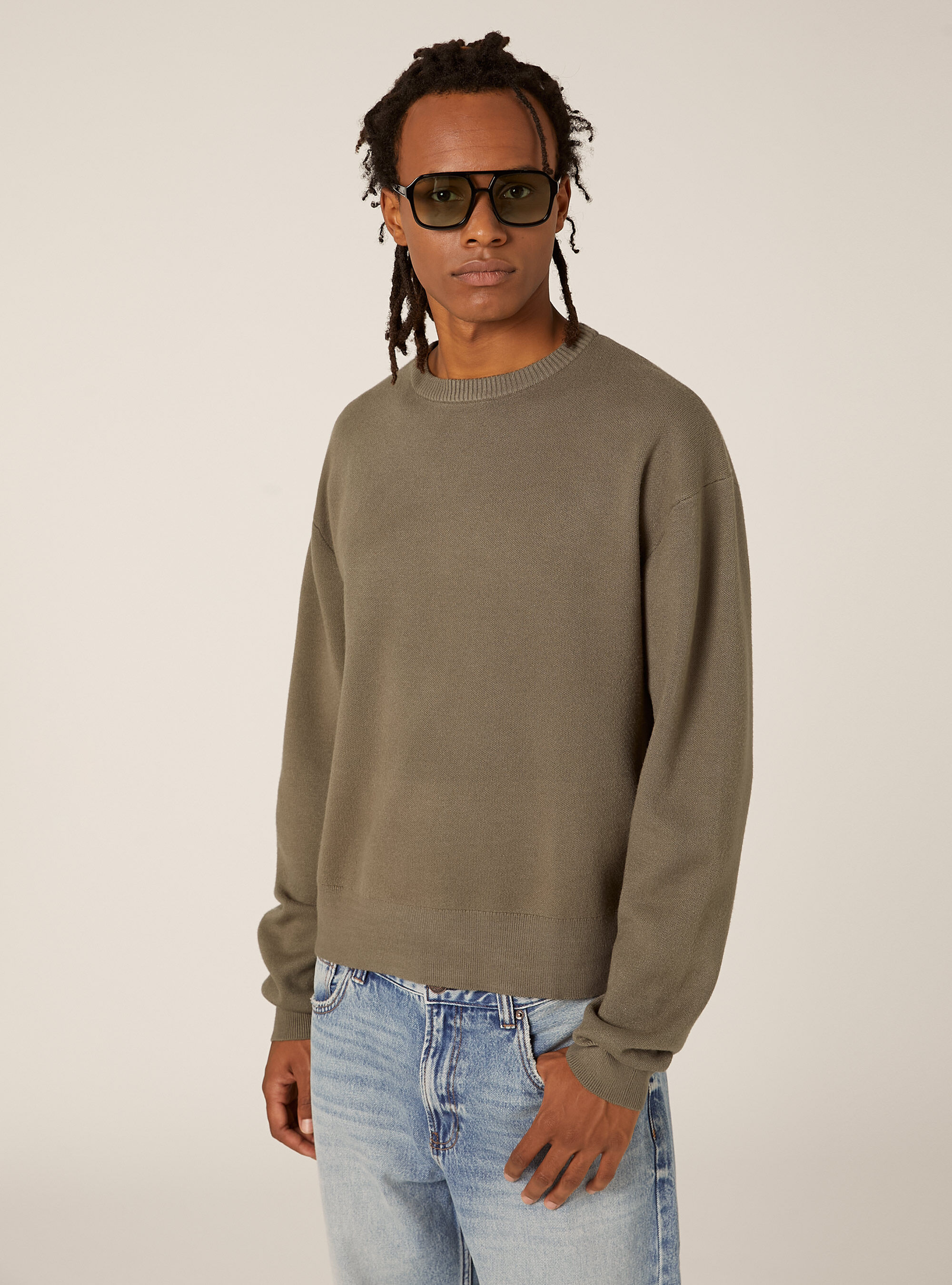 Pull-over doux coupe carr&eacute;e, KY2 KAKY MEDIUM