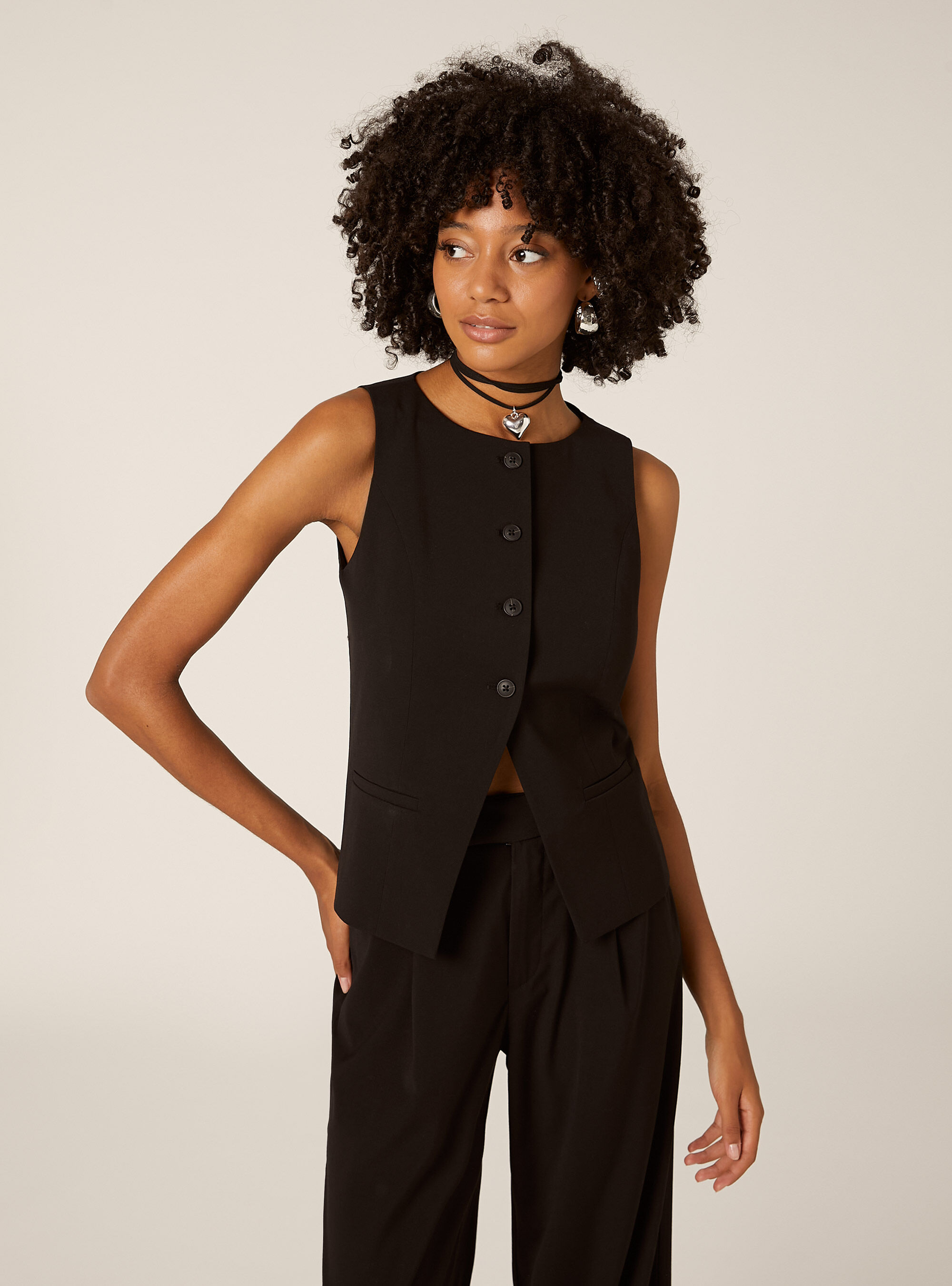 Gilet classique &agrave; boutons