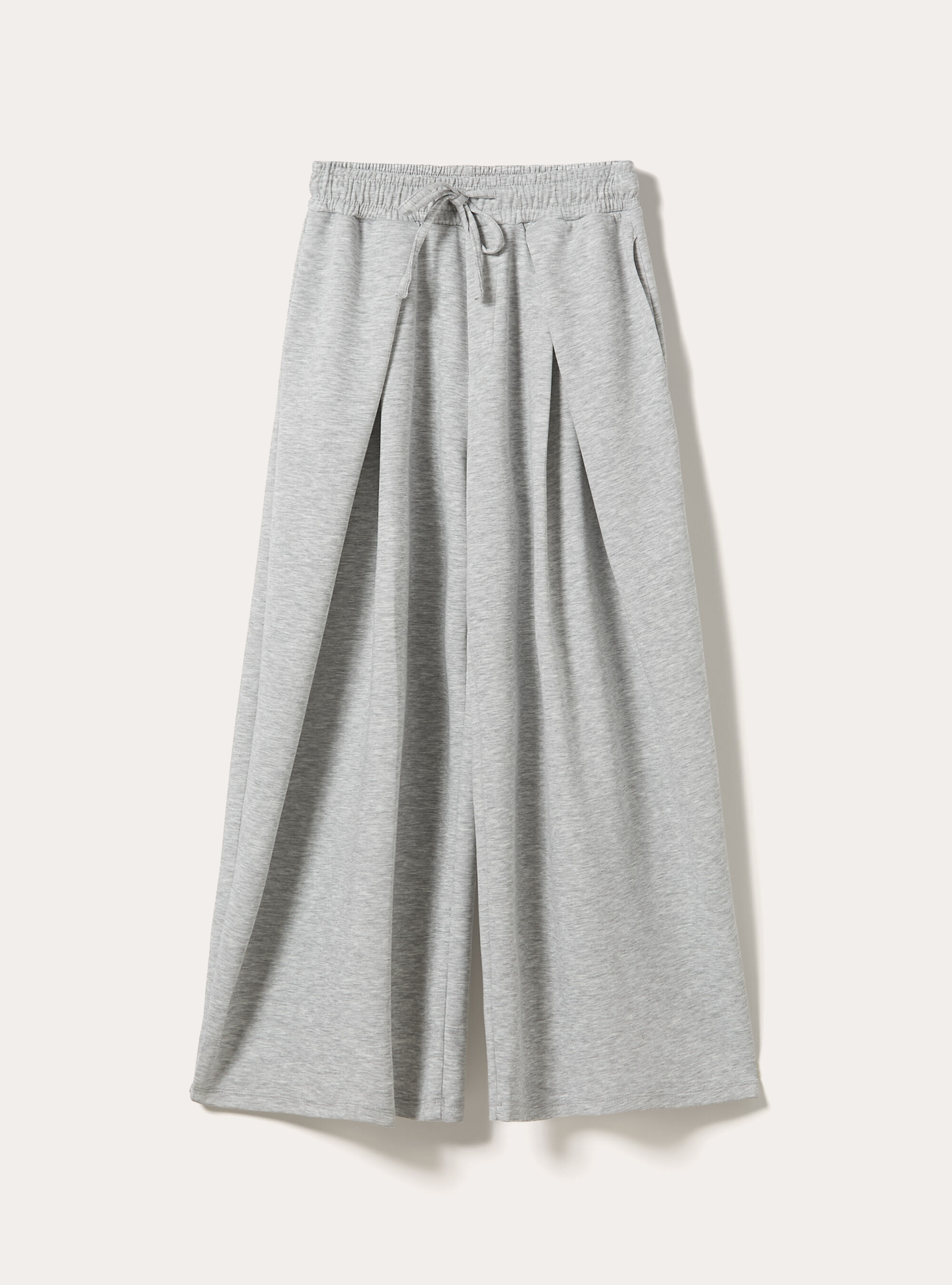 Pantal&oacute;n de scuba barrel fit con pinzas, MGY2 GREY MEL MEDIUM