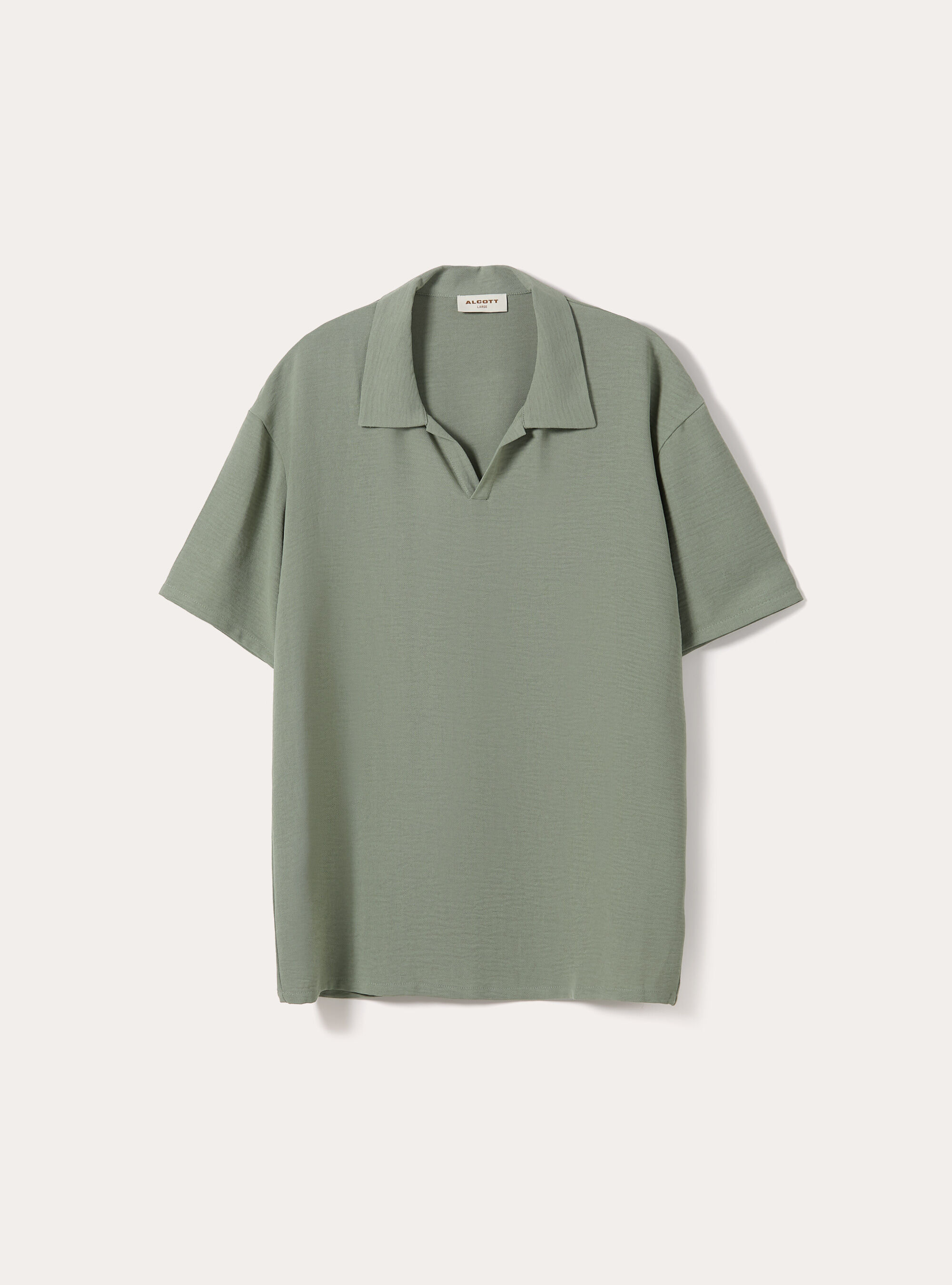Polo b&aacute;sico de crep&eacute;, KY2 KAKY MEDIUM