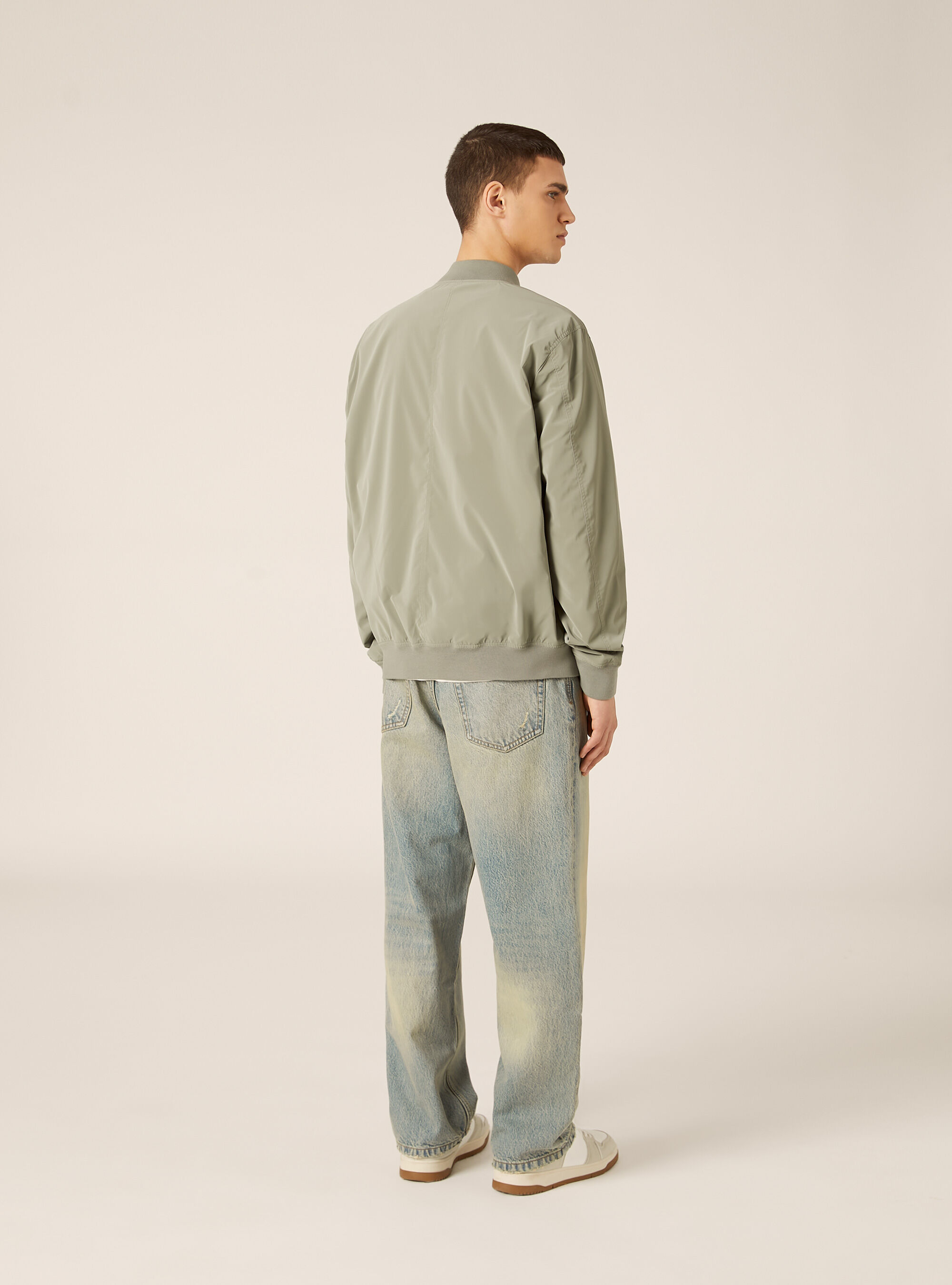 Regular fit bomber jacket, SG3 SAGE LIGHT