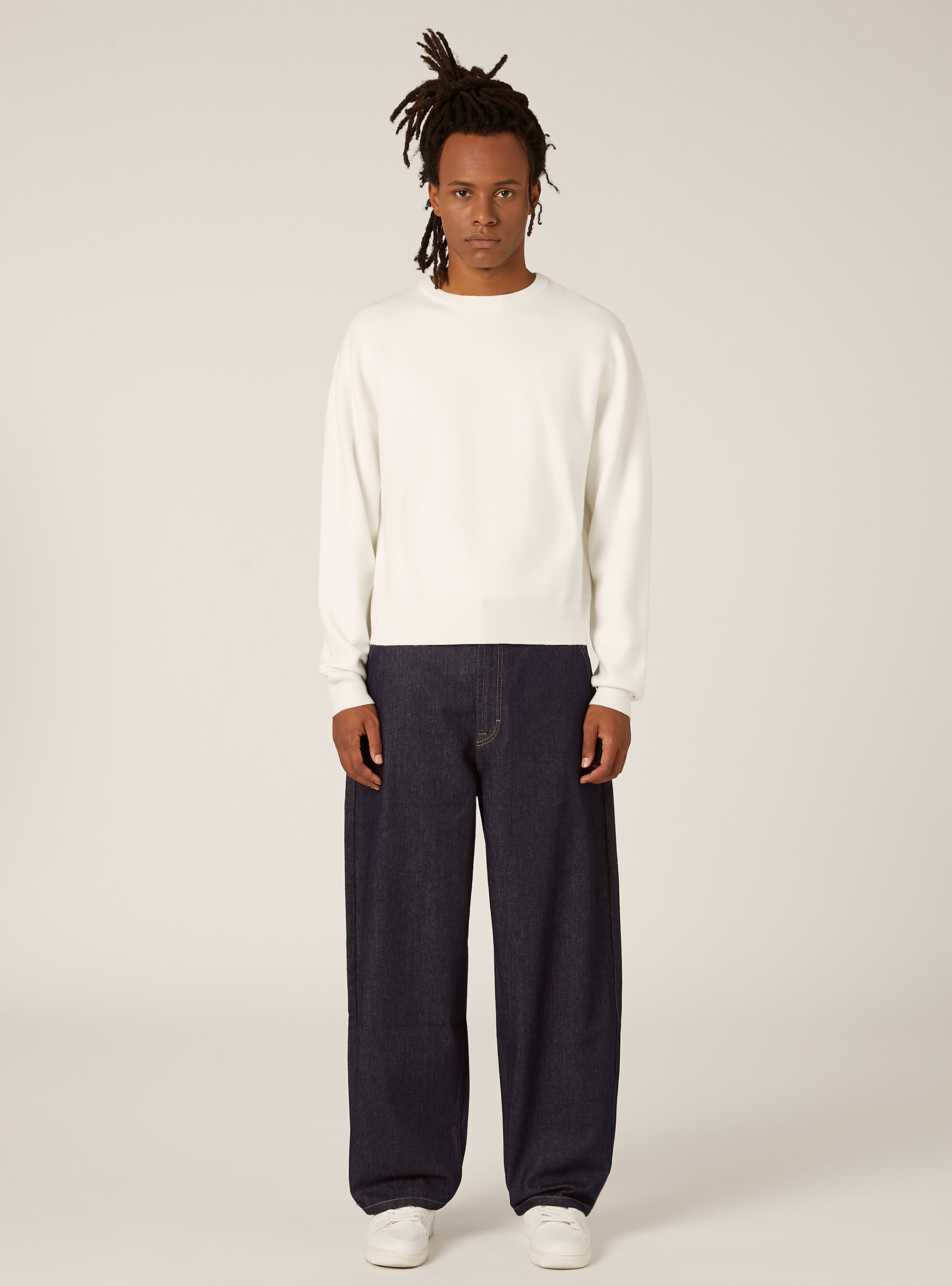 Pull-over doux coupe carr&eacute;e