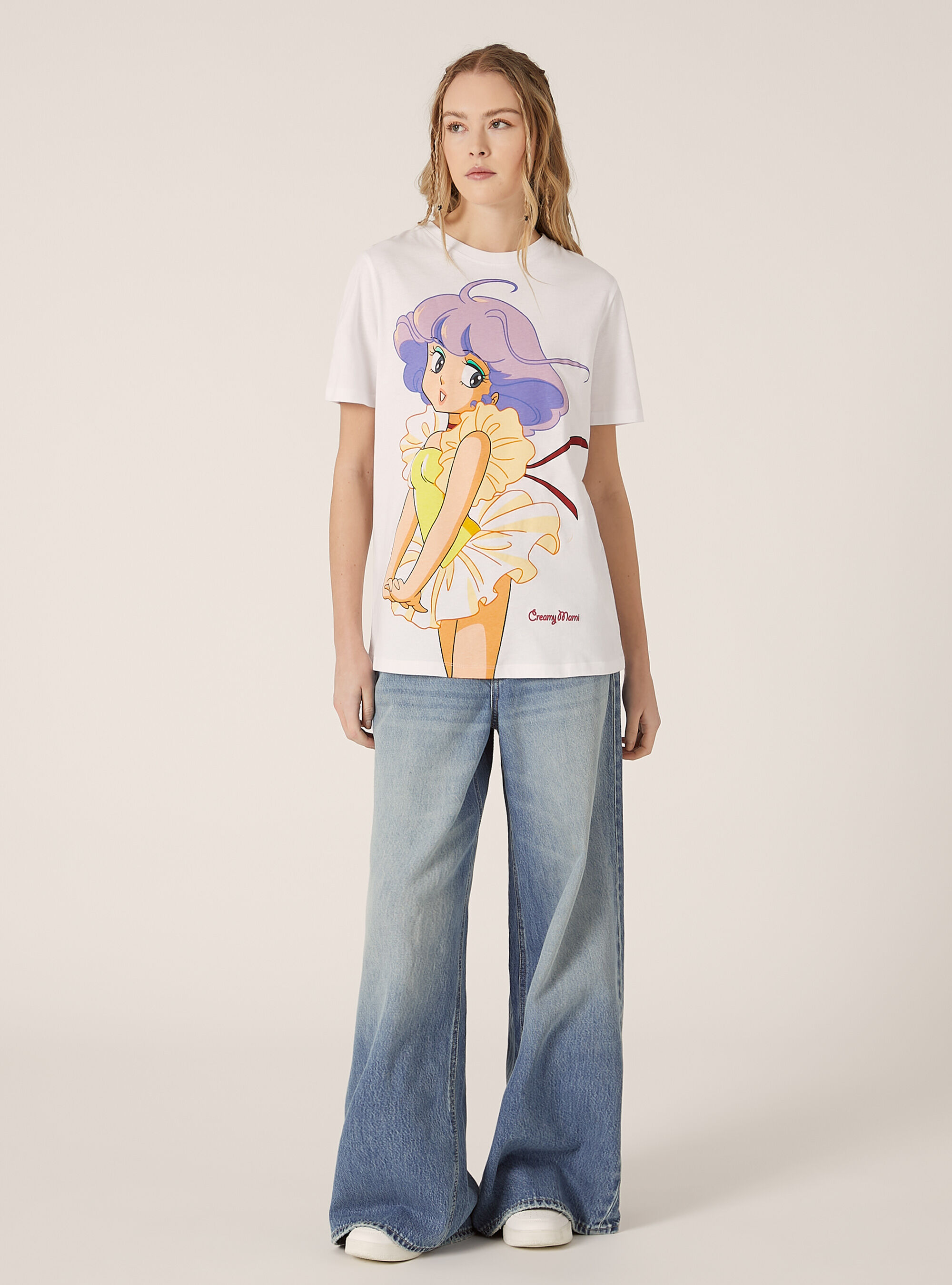 Cr&egrave;me / T-shirt imprim&eacute; Alcott