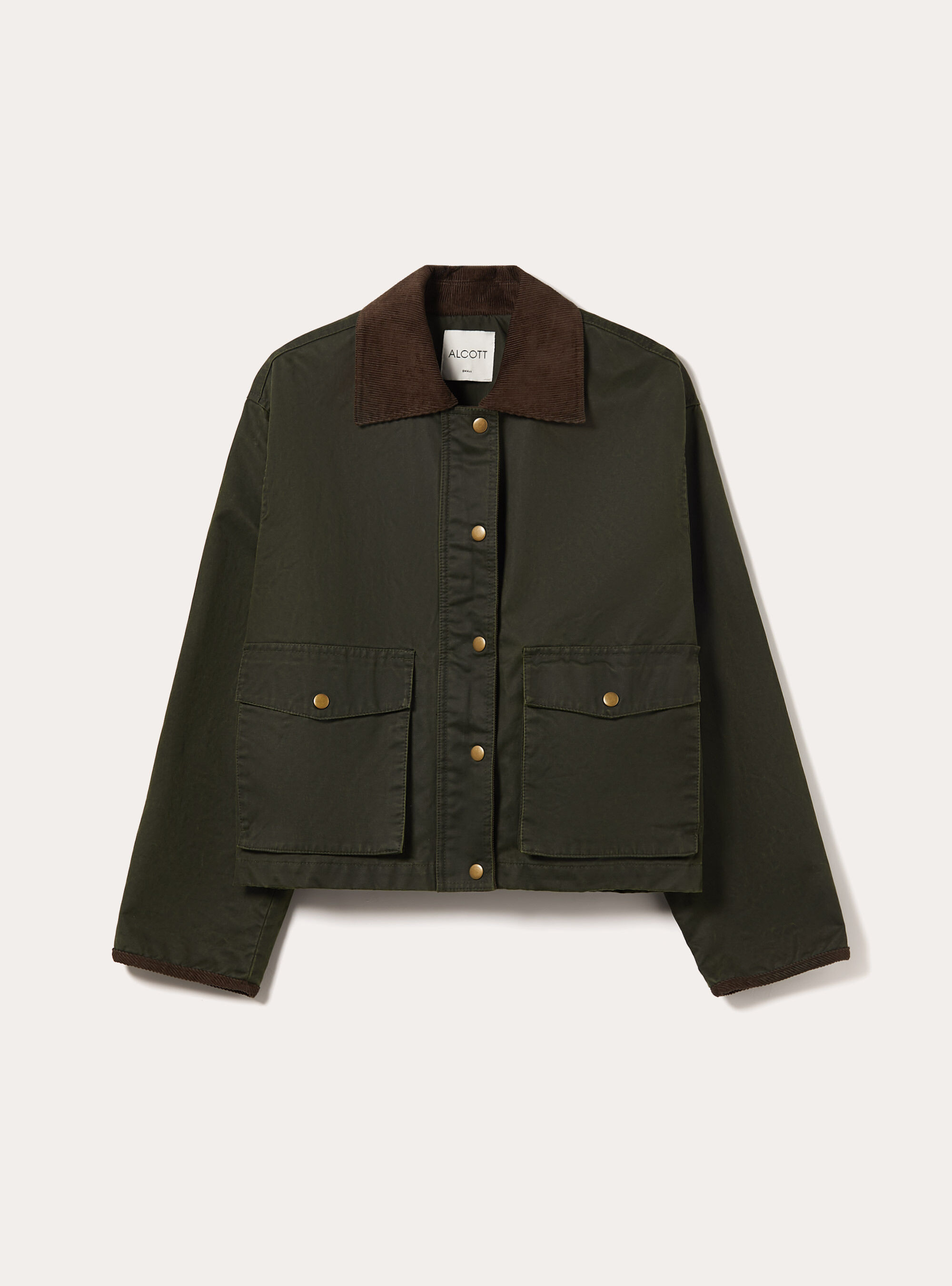 Veste courte avec col en velours