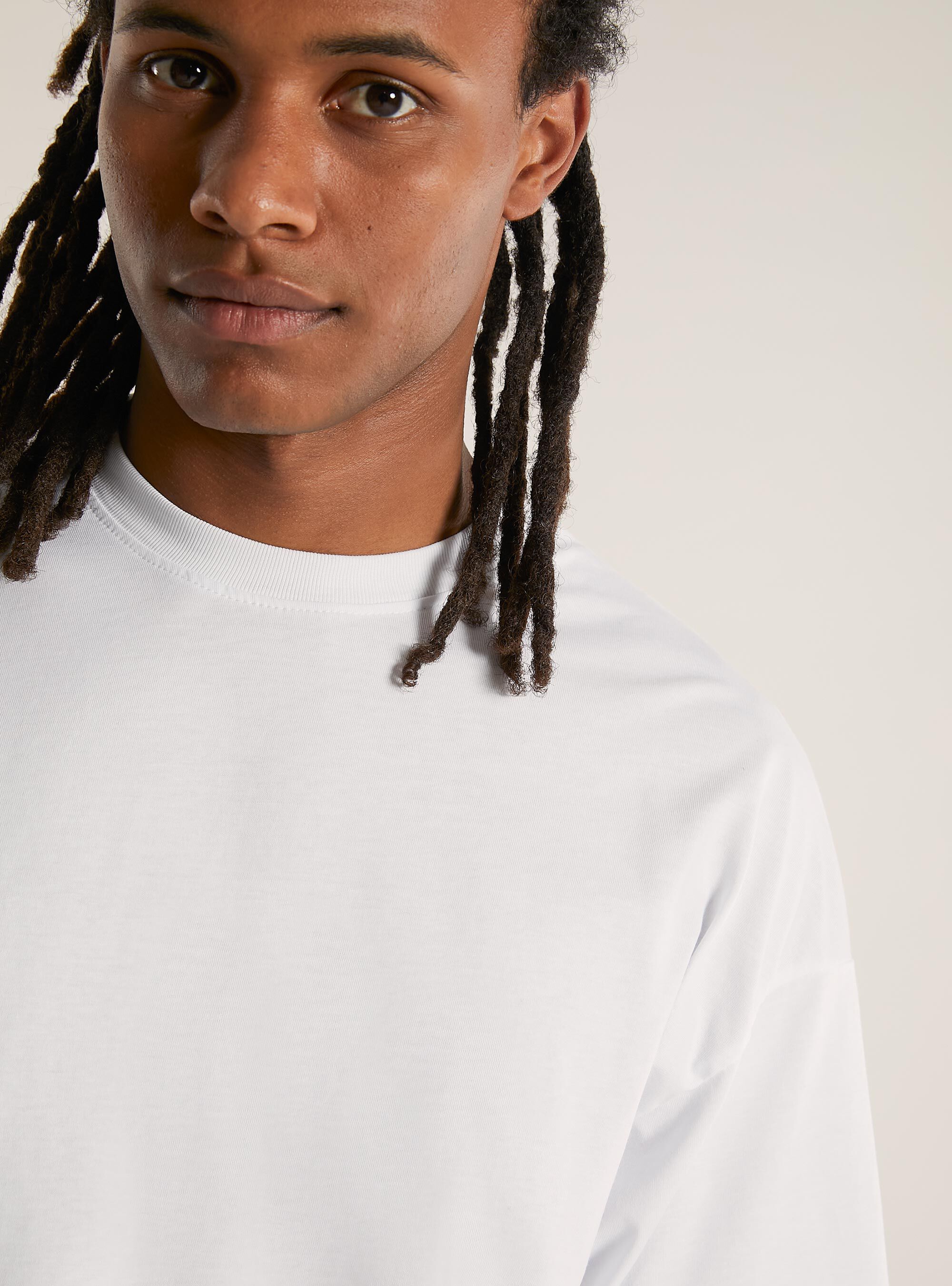 Camiseta boxy fit, WH3 WHITE