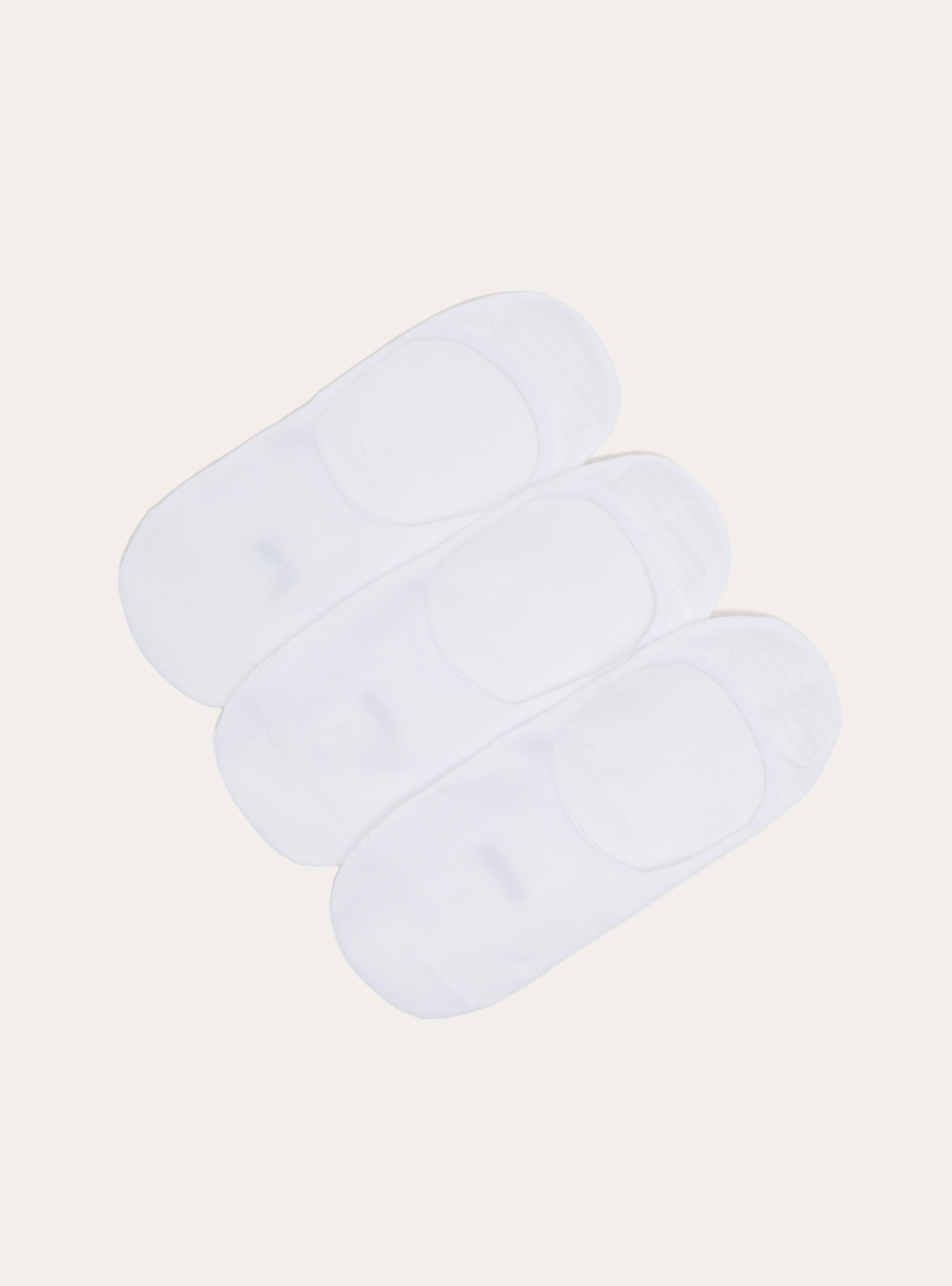 3er-Pack unsichtbare F&uuml;&szlig;linge F&uuml;&szlig;linge, WH1 OFF WHITE