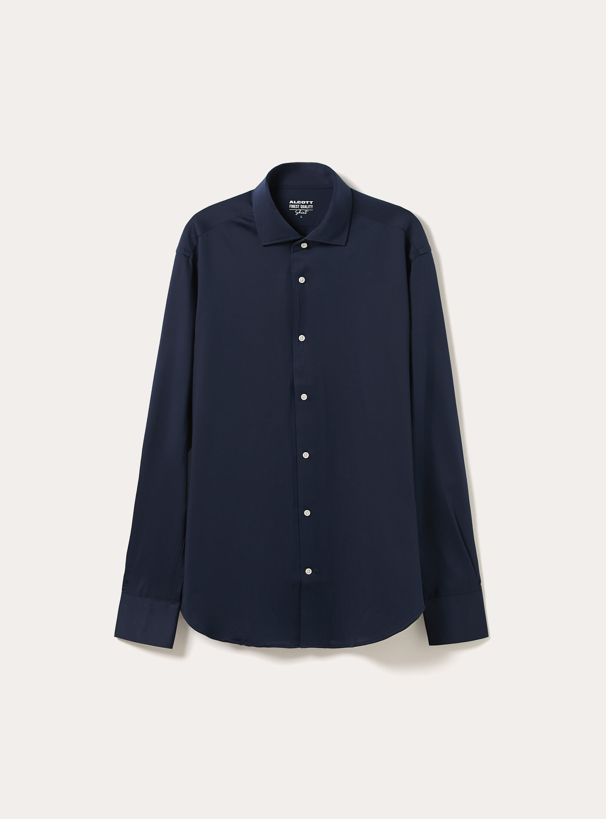 Camicia Traveller in jersey, NAVY SCURO
