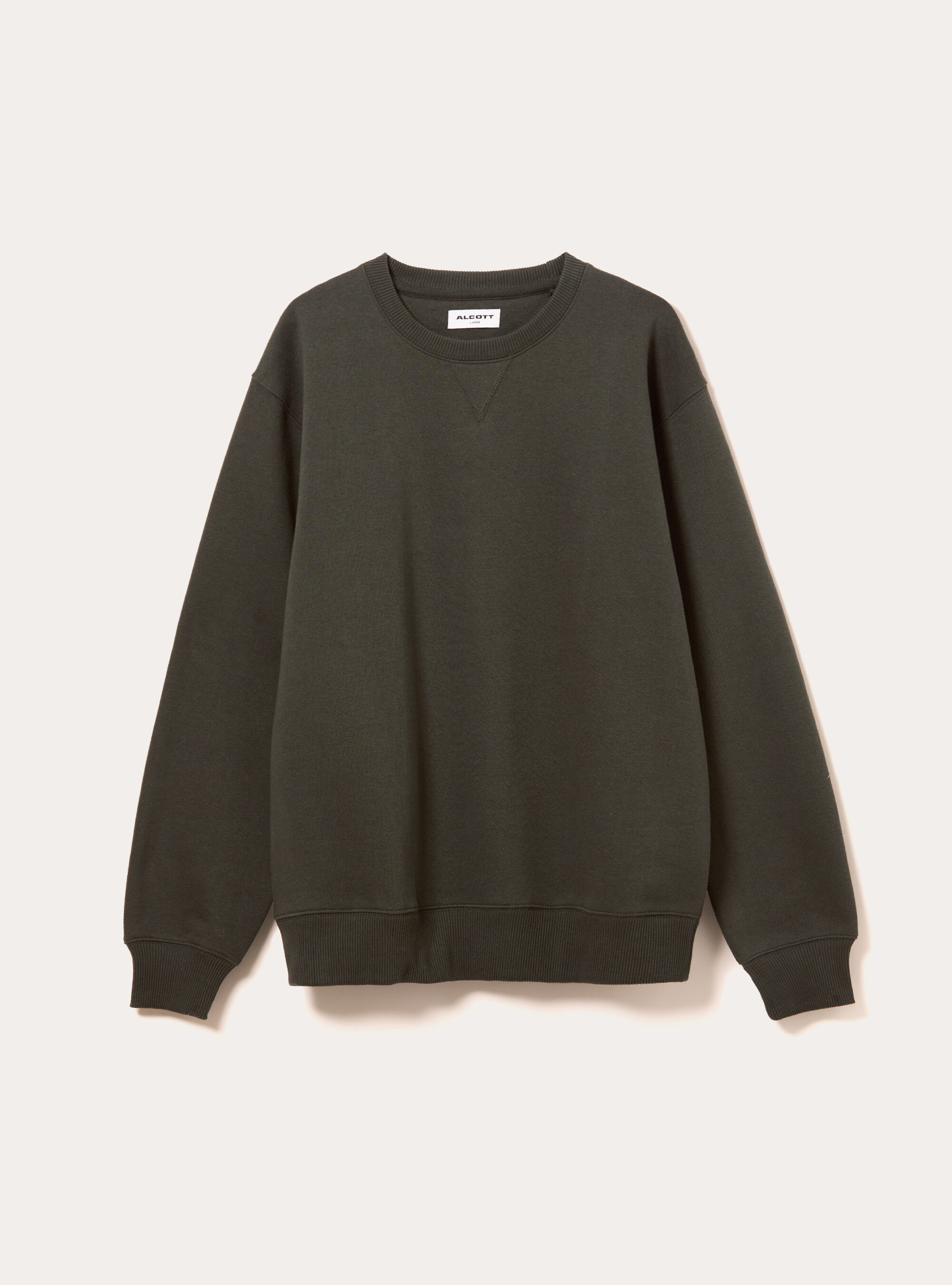 Sweat-shirt &agrave; col rond uni, KY1 KAKY DARK