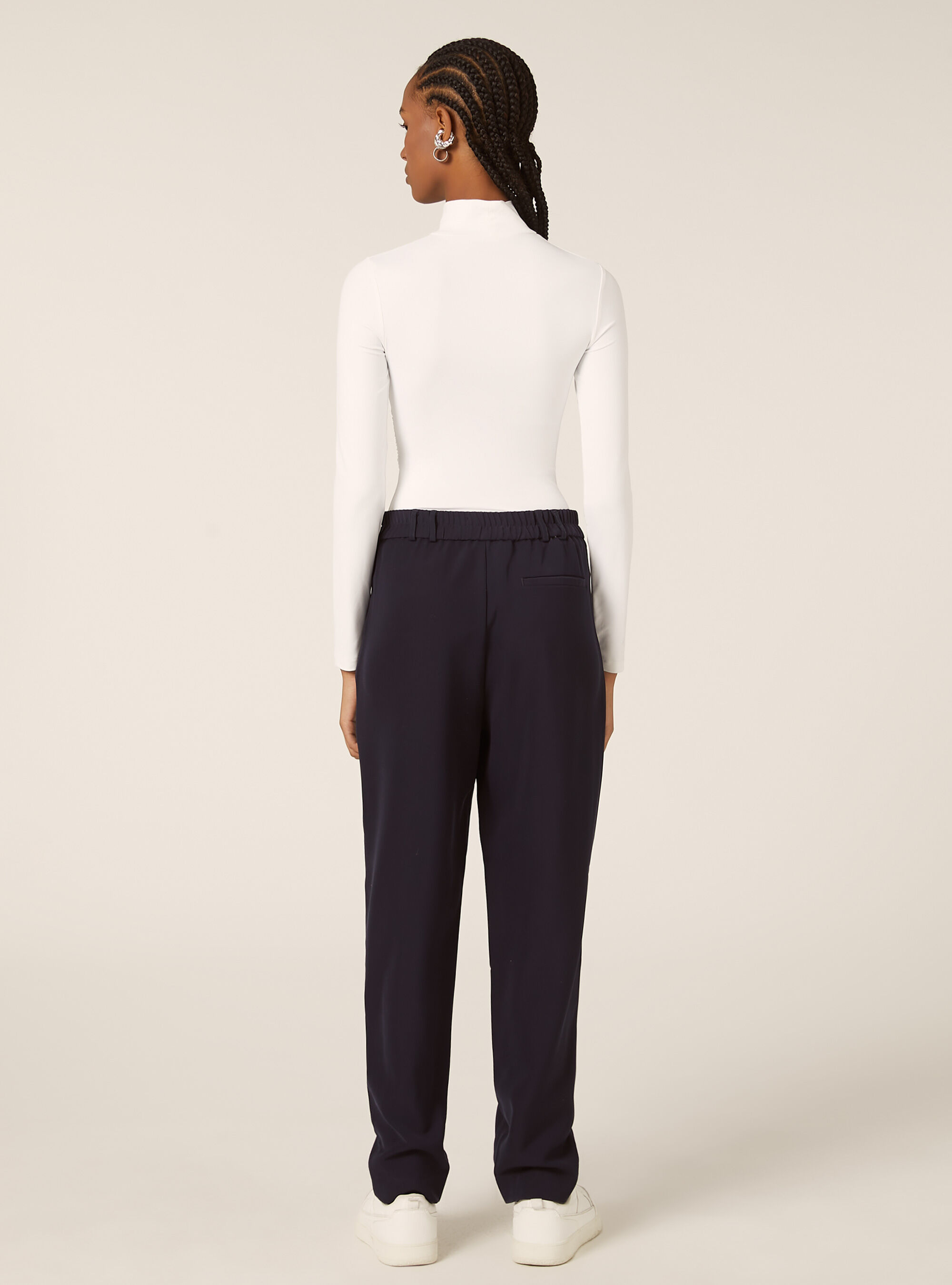 Pantalon &agrave; pinces coupe classique, NA2 NAVY MEDIUM