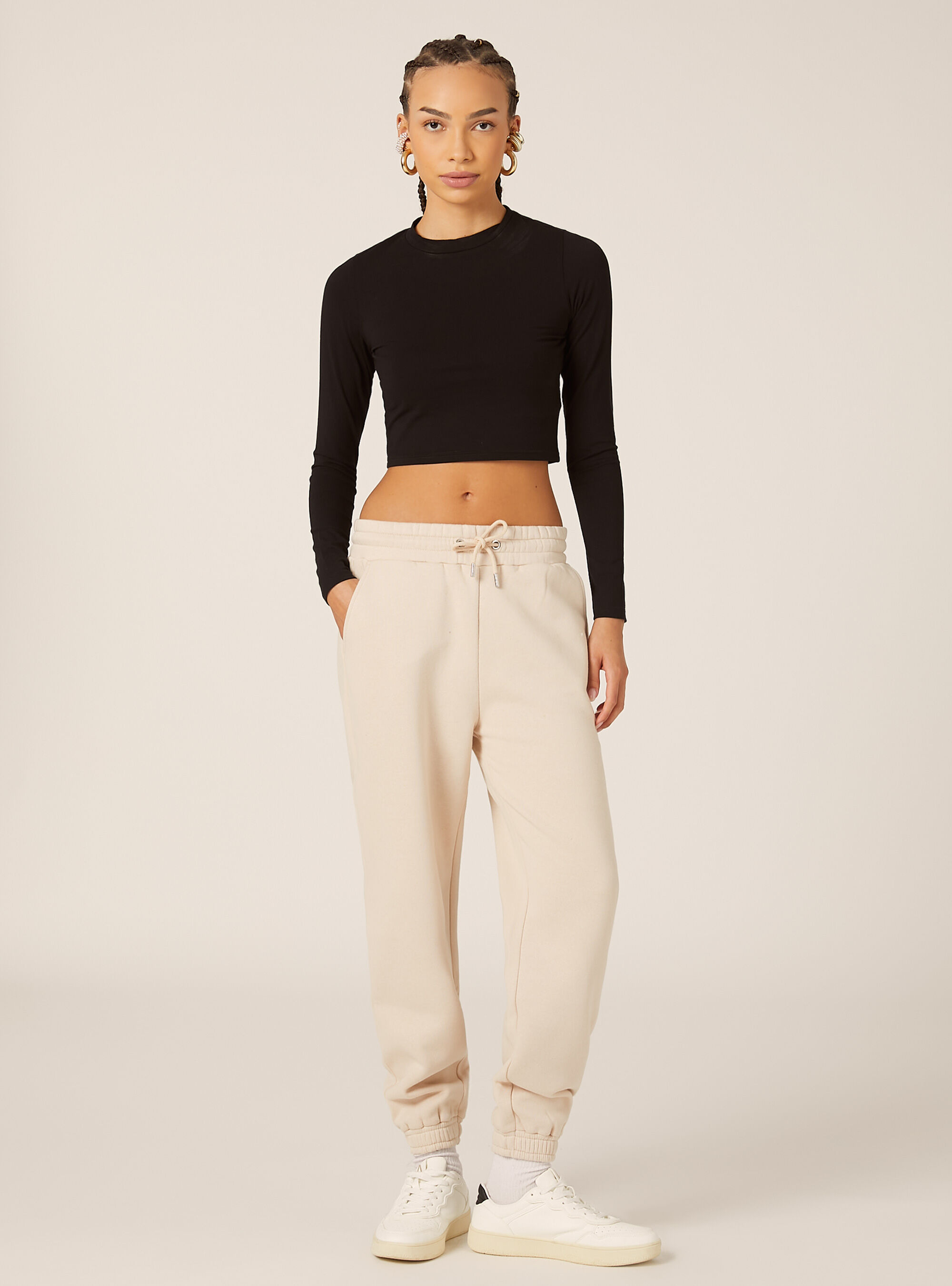 Pantalon jogger en molleton