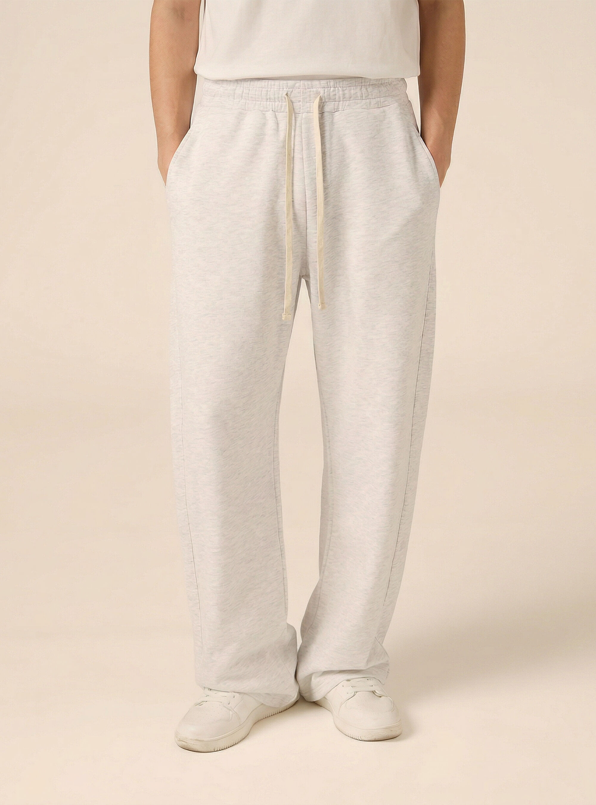 Jogger in felpa baloon fit, MGY3 GREY MEL LIGHT