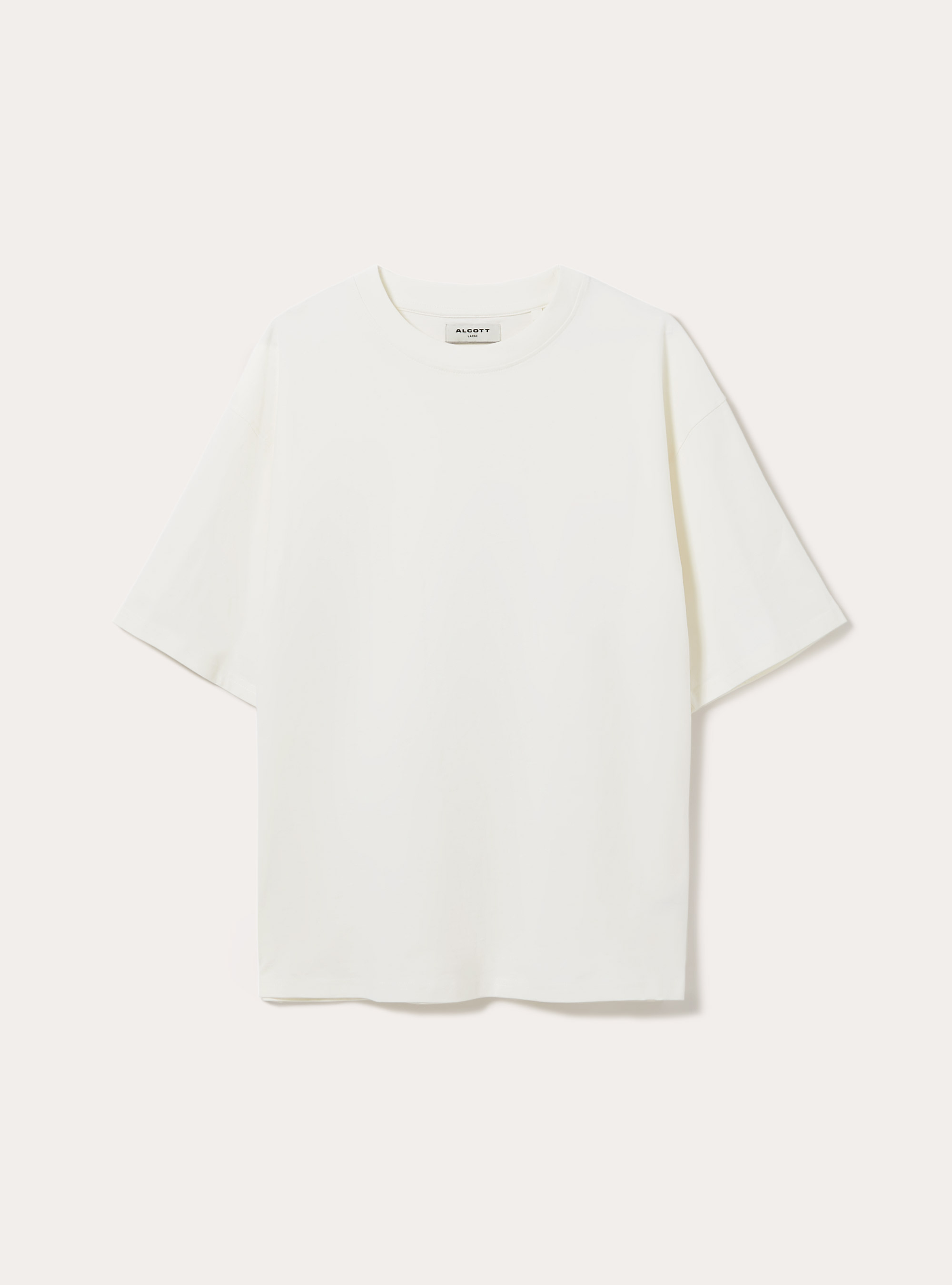 T-shirt coupe carr&eacute;e en coton, WH2 WHITE