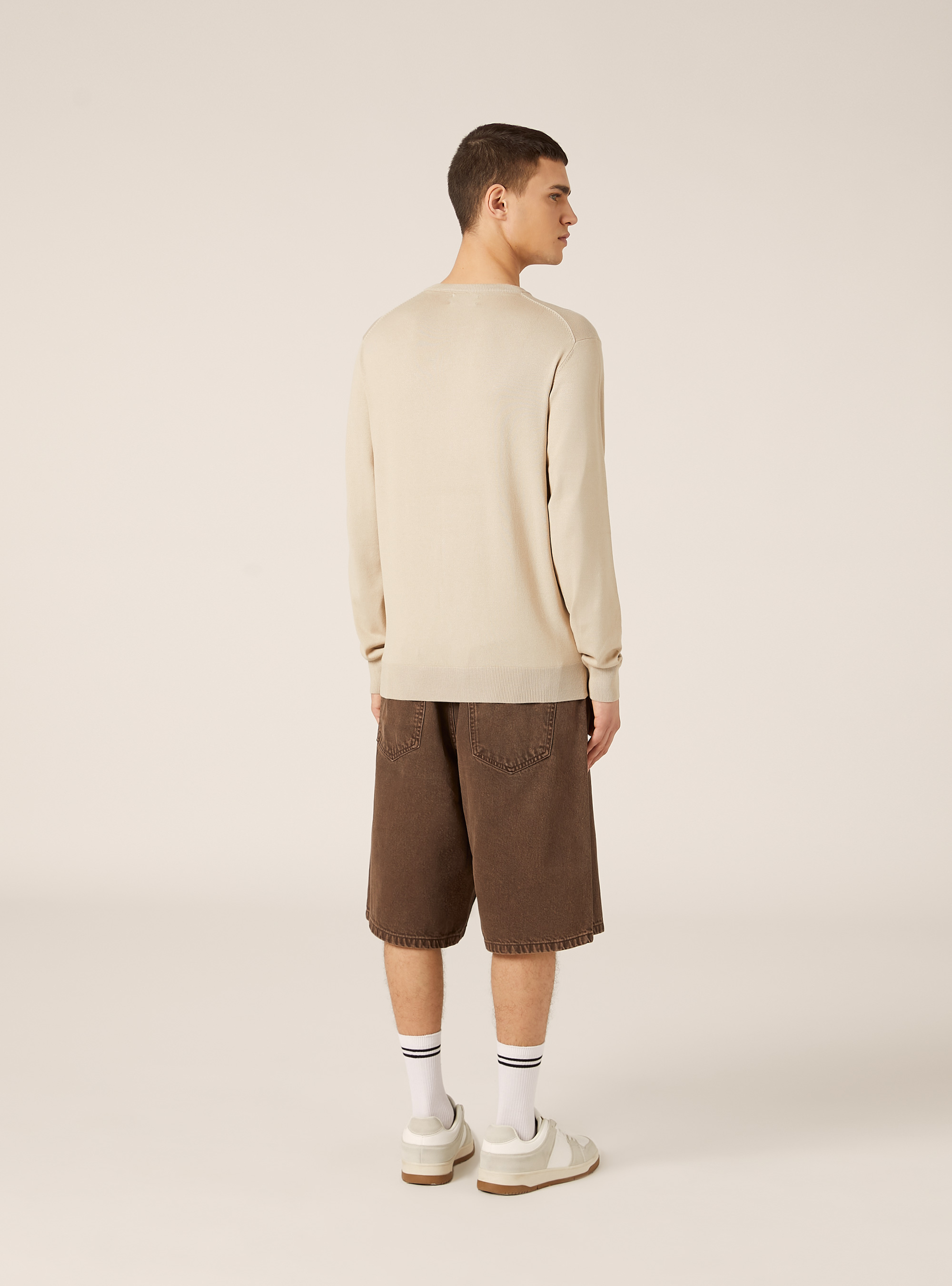Pullover in sustainable Ecovero viscose, BG2 BEIGE MEDIUM