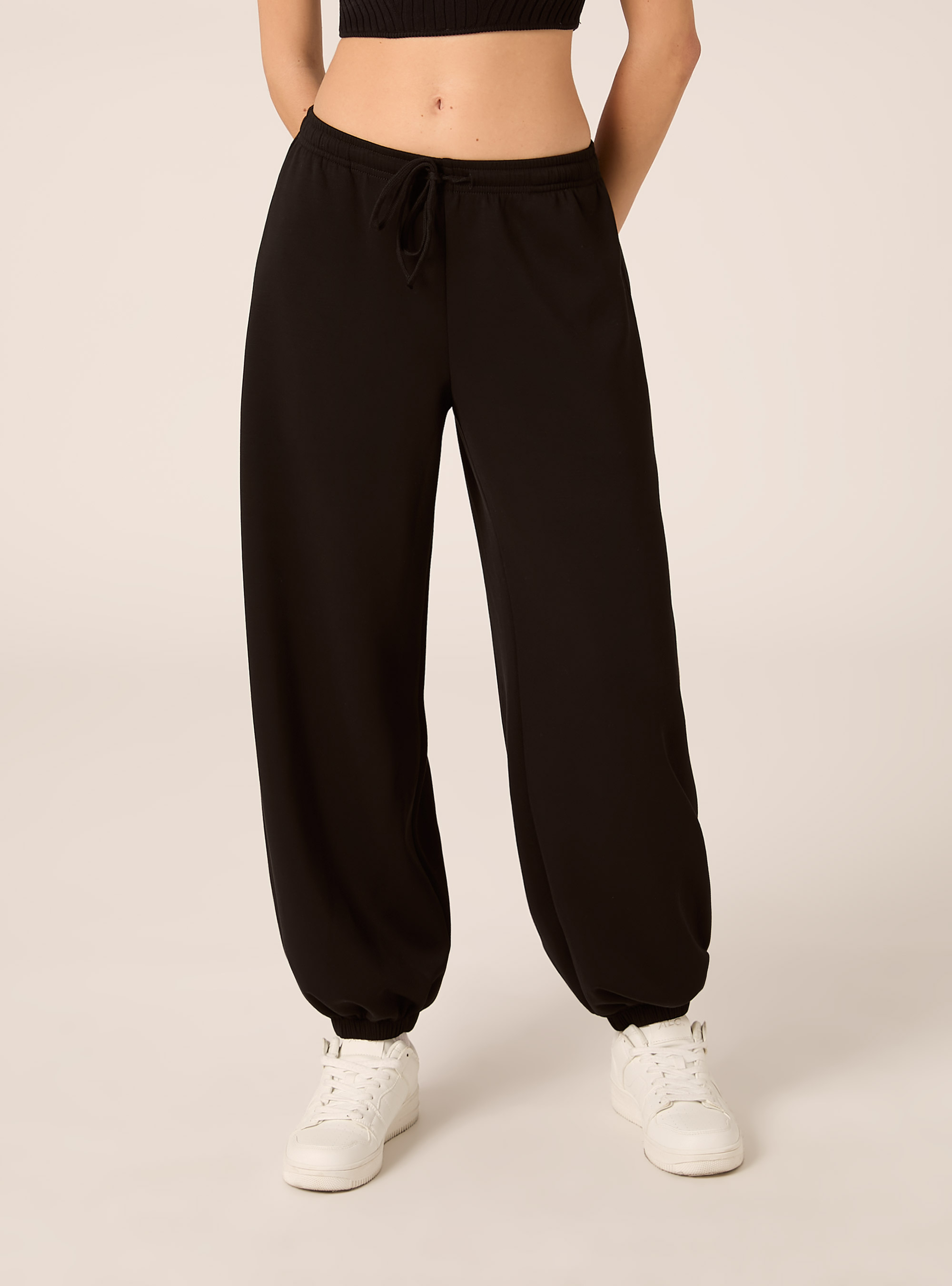 Jogger balloon de modal, BK1 BLACK