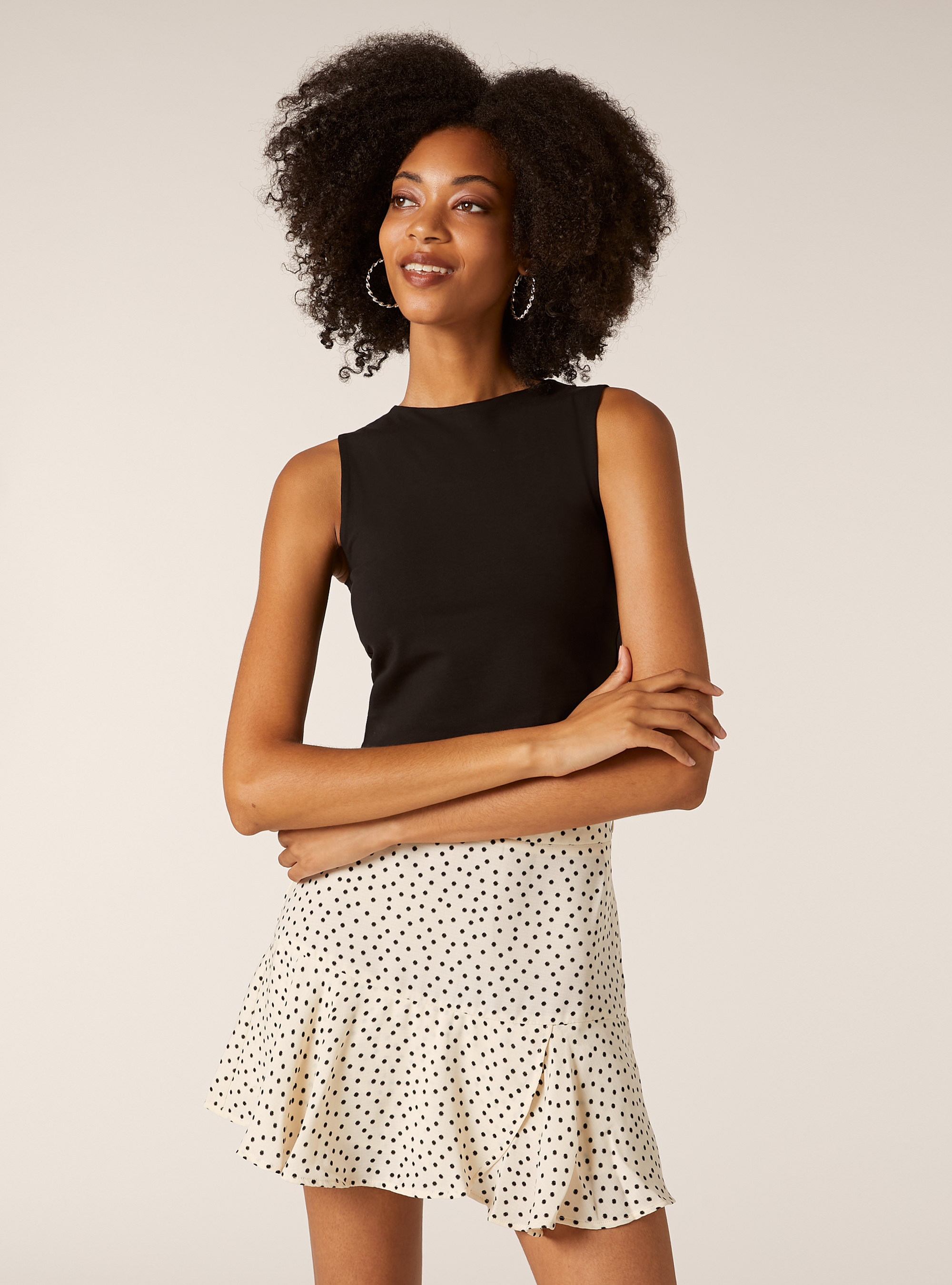 D&eacute;bardeur basique en coton extensible, BK1 BLACK