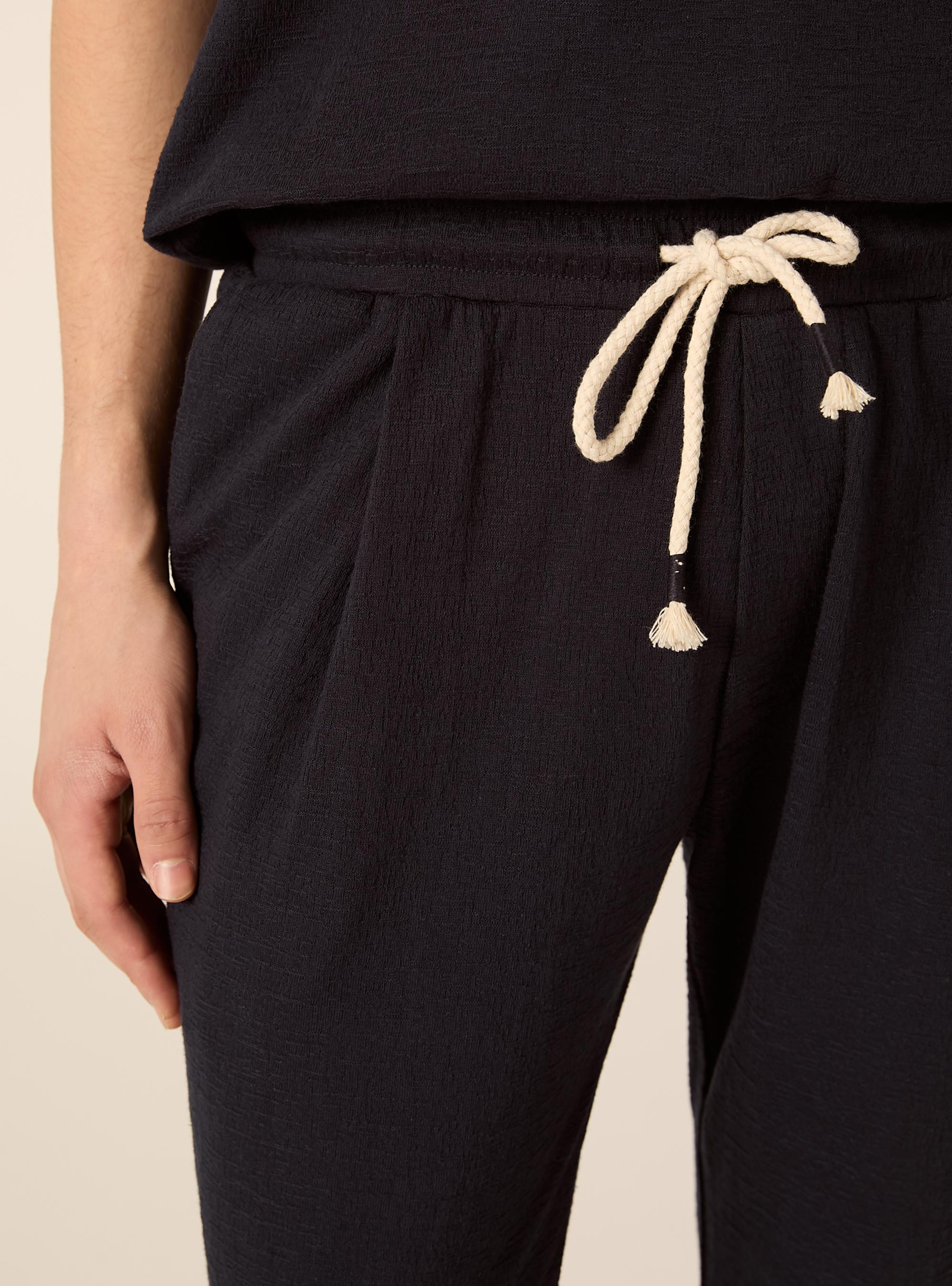 Jogginghose mit Struktur, NA1 NAVY DARK
