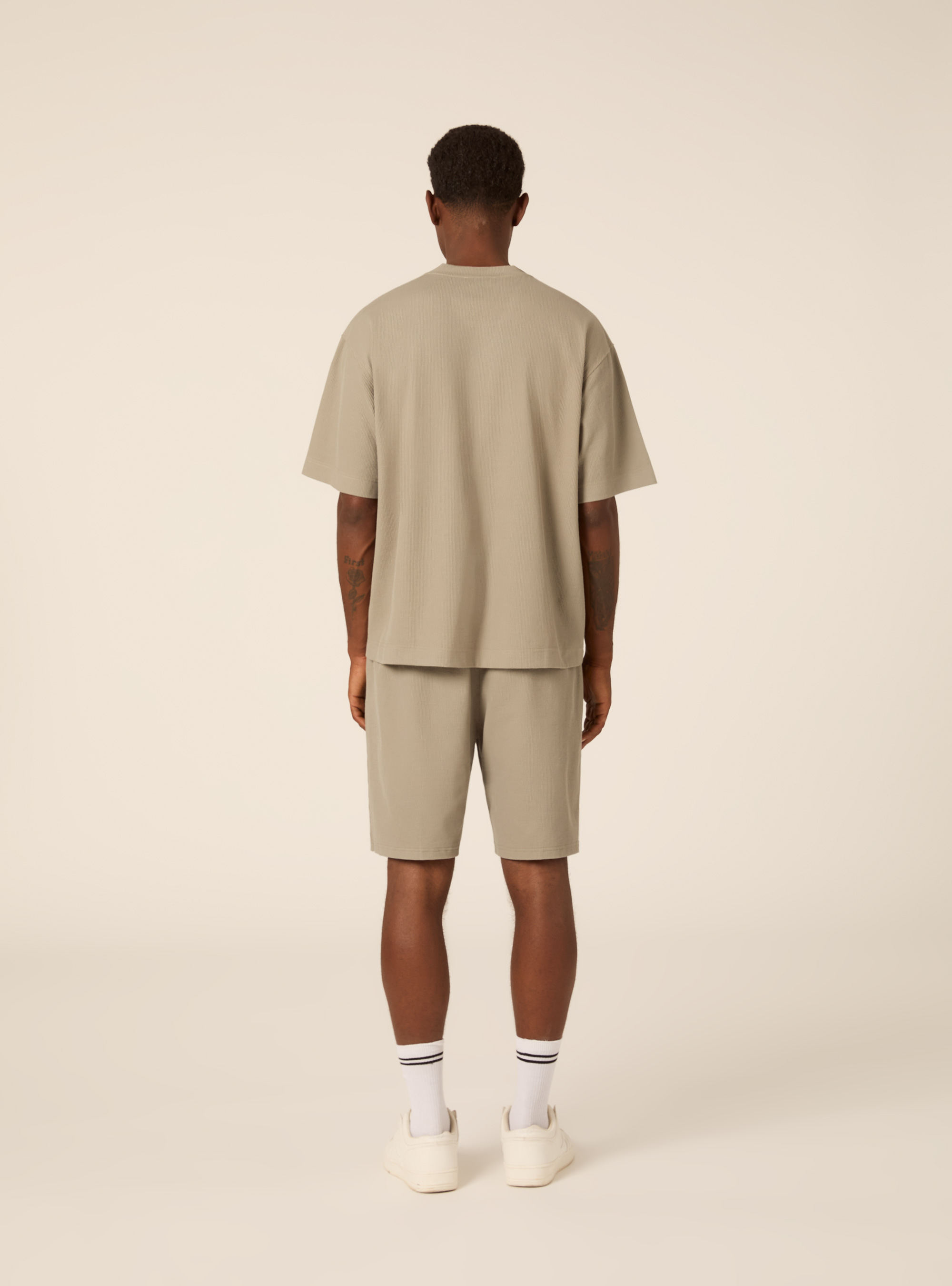 T-shirt boxy fit in maglia a coste, SG3 SAGE LIGHT