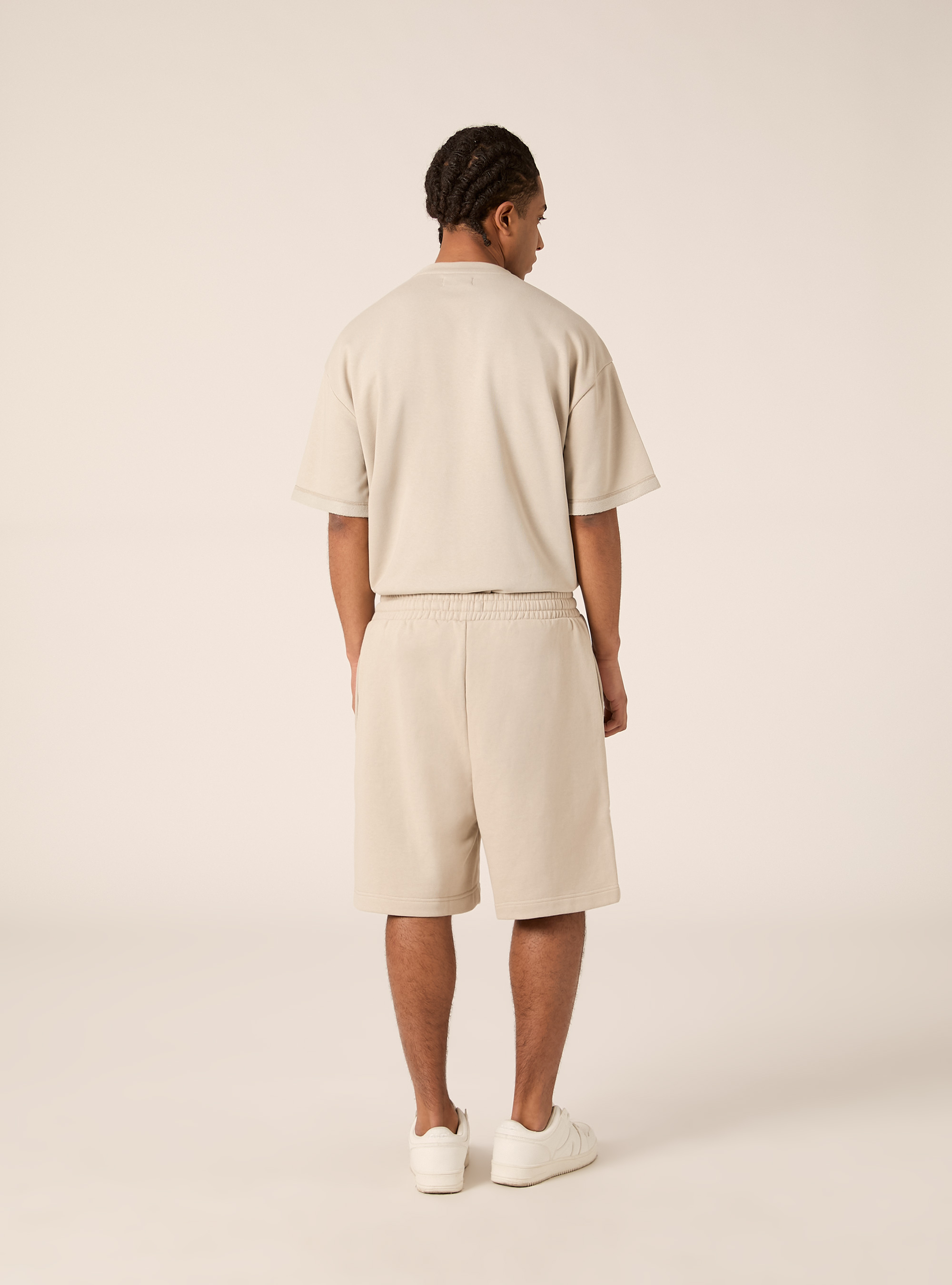 Bermudas b&aacute;sicos de felpa, BG1 BEIGE DARK