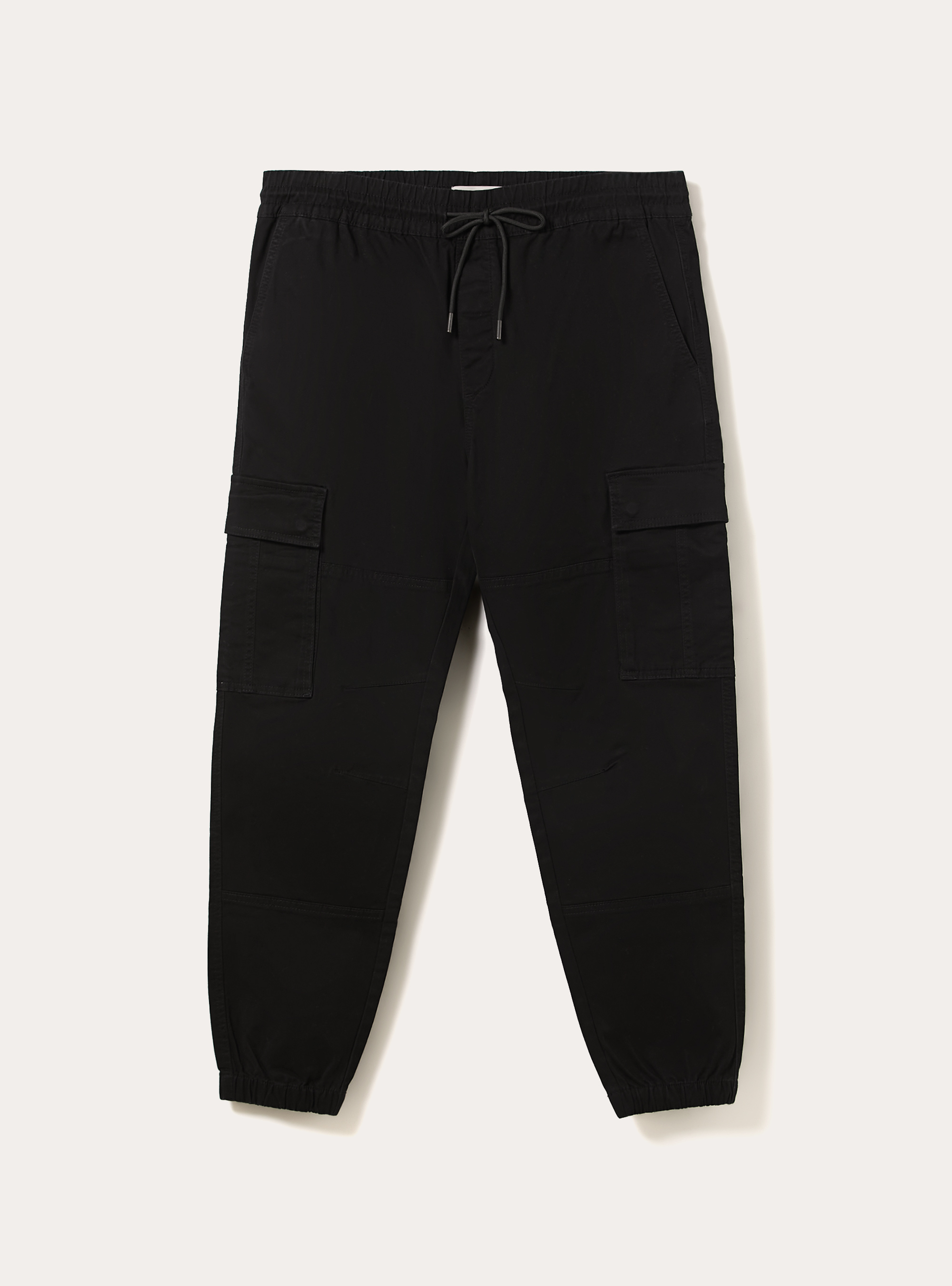 Twill cargo pants, BK1 BLACK