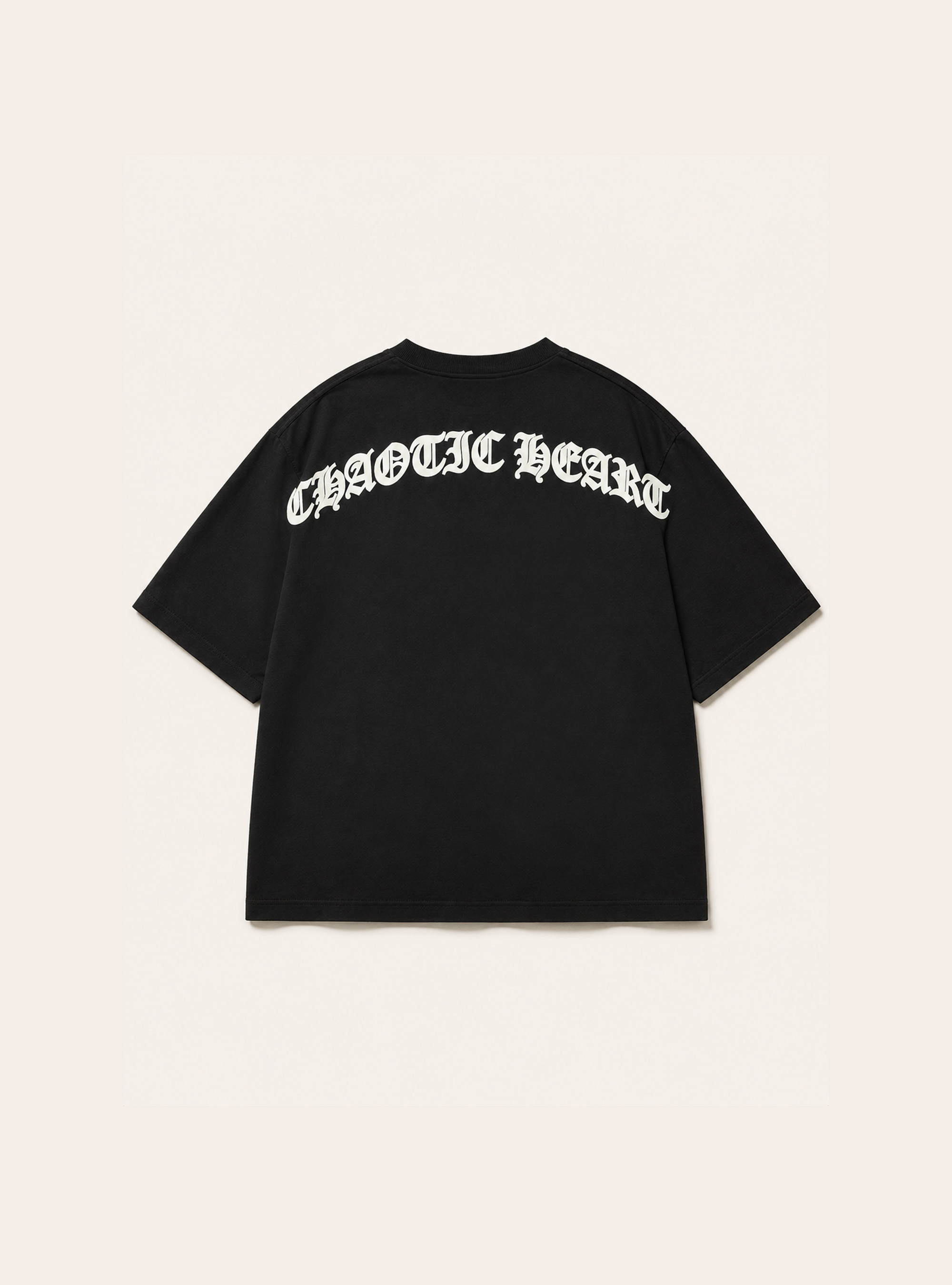 Printed Boxy Fit T-Shirt, BK1 BLACK