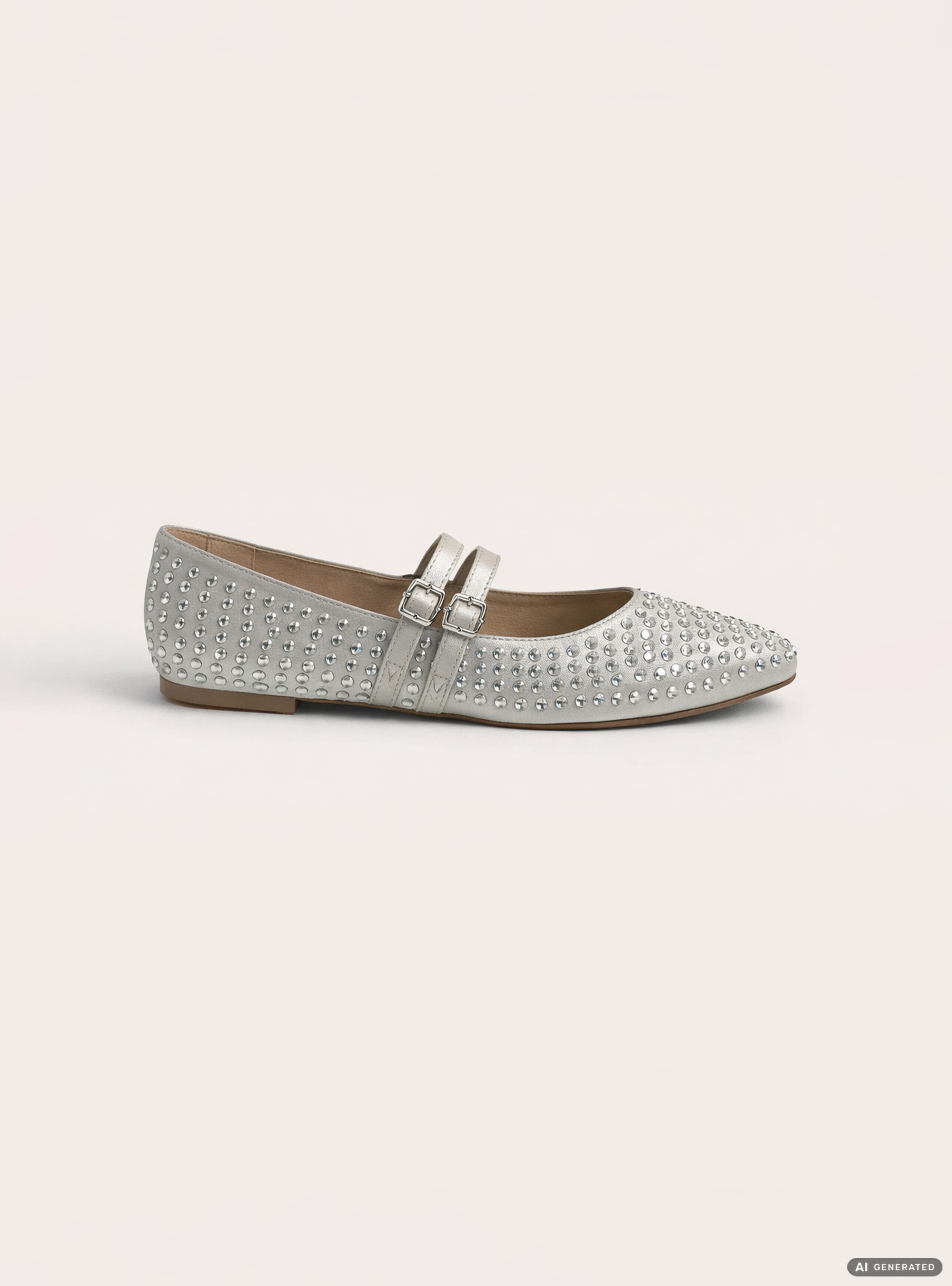 Bailarinas con tachuelas, WH1 OFF WHITE