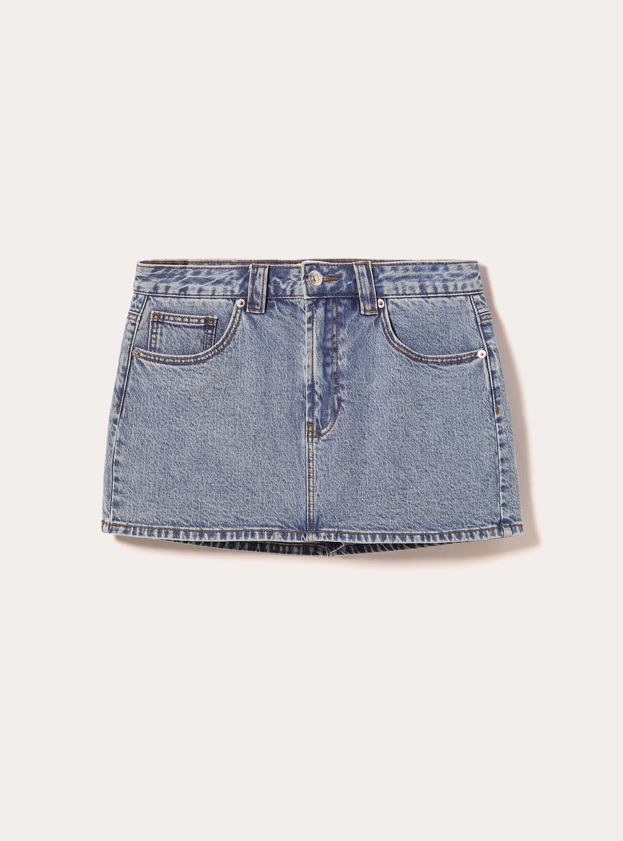 Mini-jupe et denim, D006 AZURE