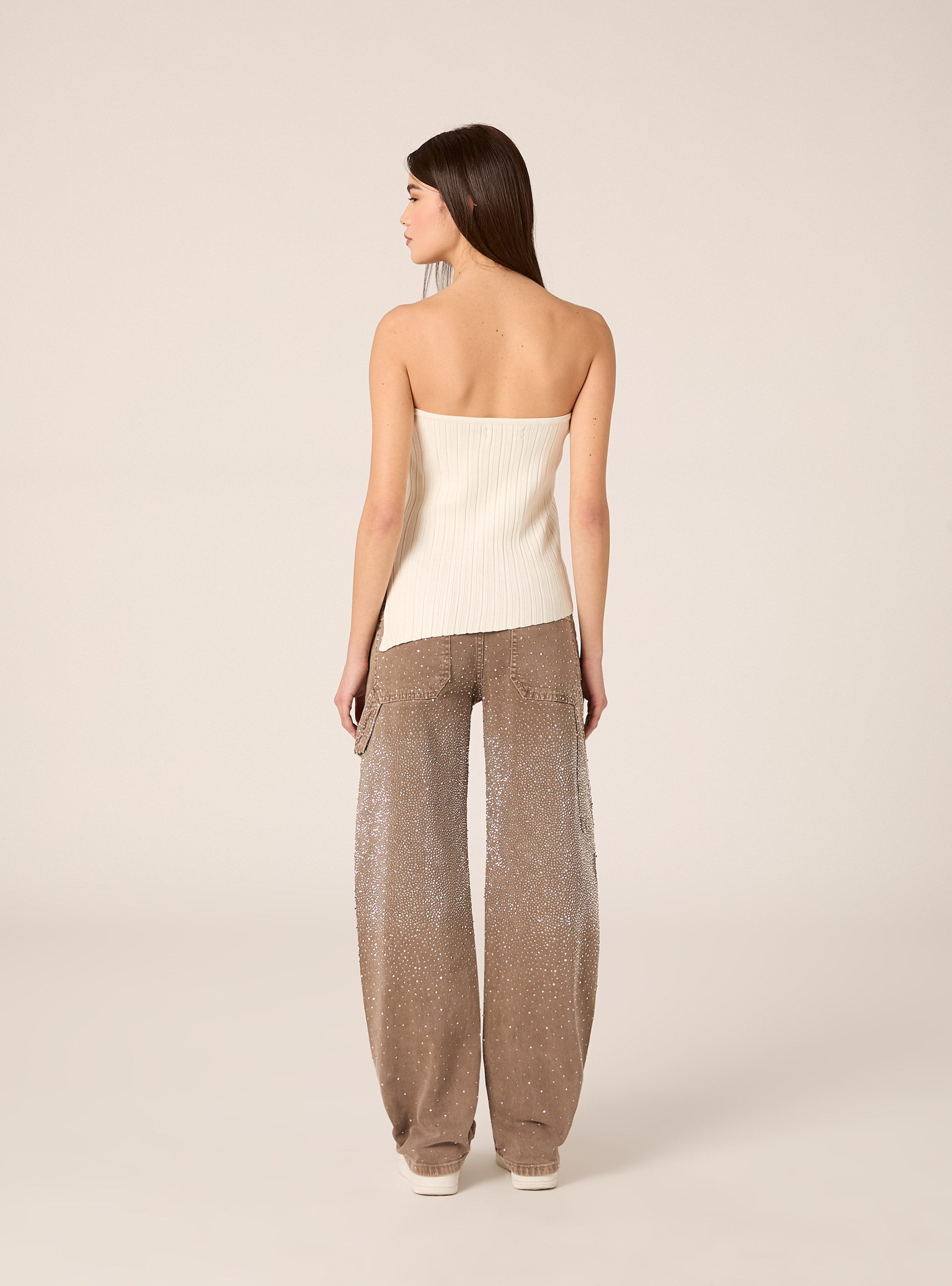 Top bandeau en maille, WH2 WHITE