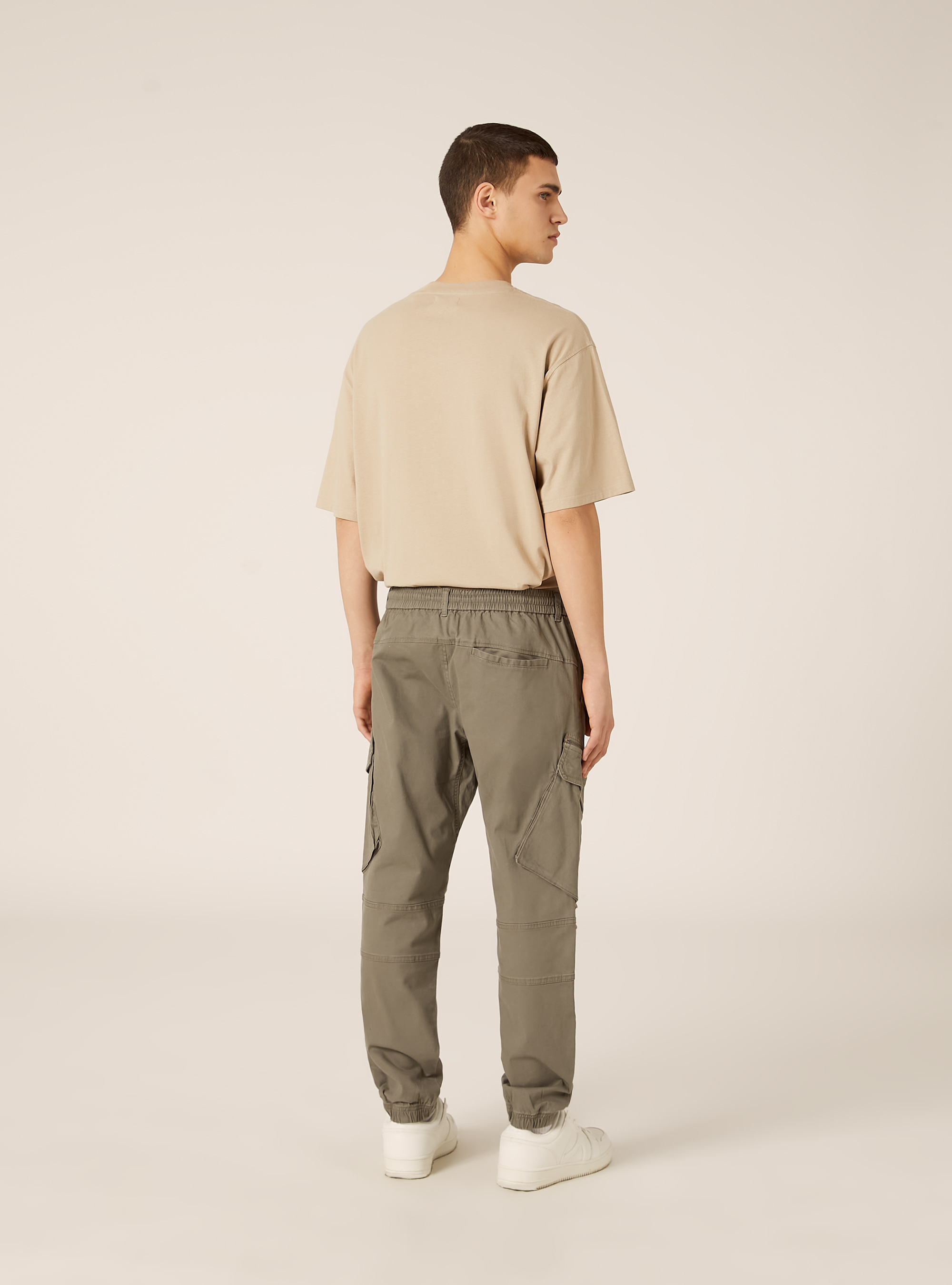 Twill cargo pants, KY2 KAKY MEDIUM