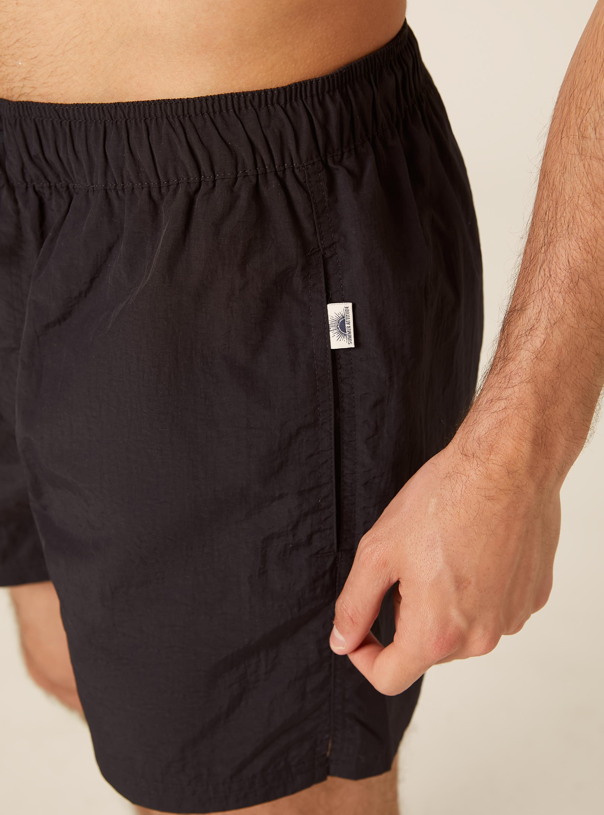 Short de Bain Bermuda &agrave; Cordon de Serrage, NA1 NAVY DARK