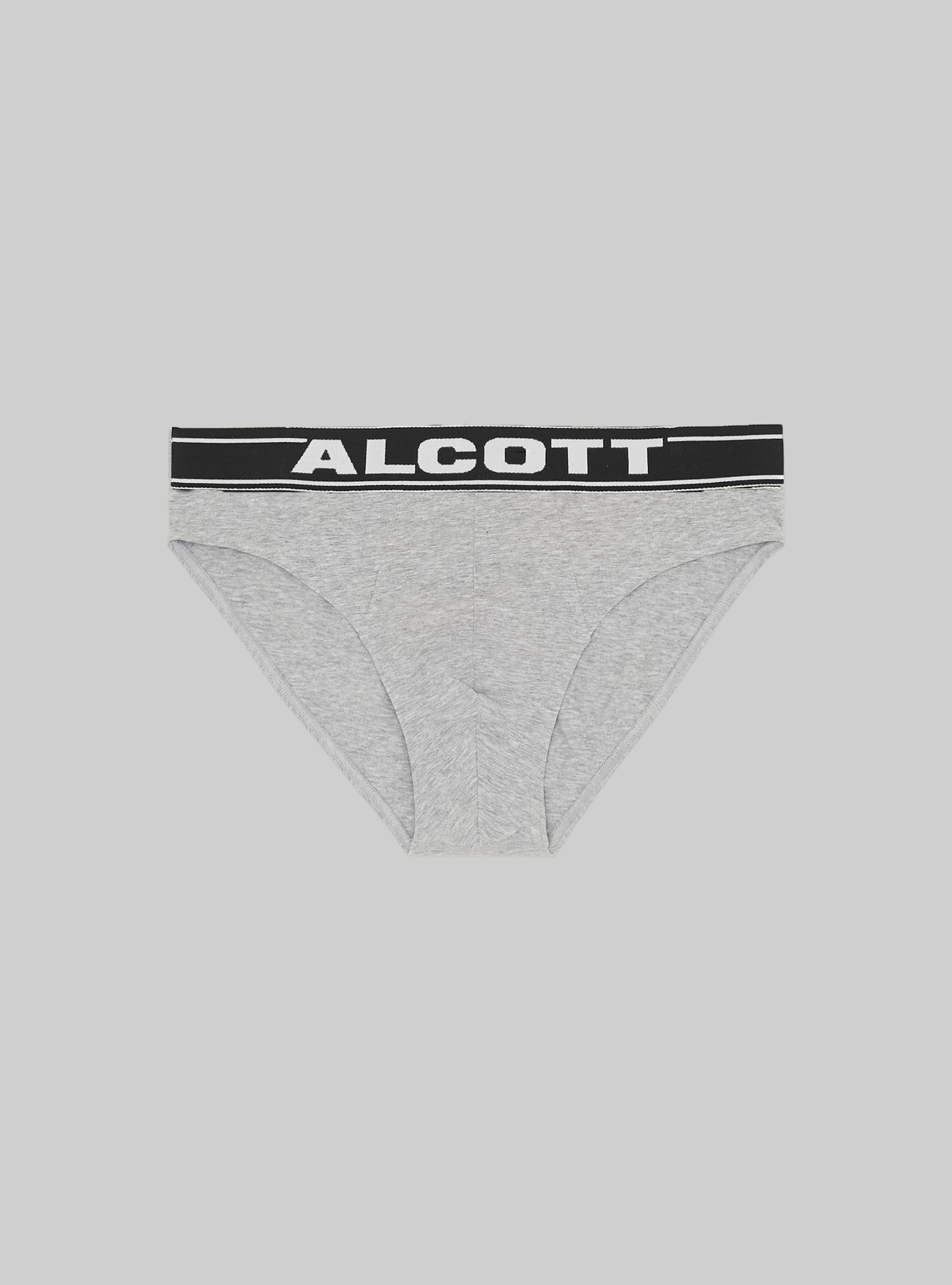 Slip en coton extensible avec logo, MGY2 GREY MEL MEDIUM