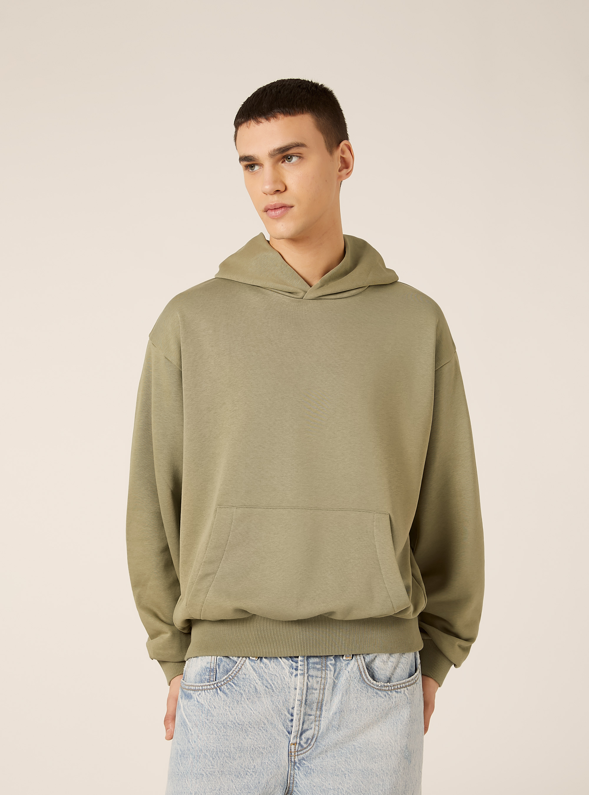 Sweat-shirt ample &agrave; capuche, KY2 KAKY MEDIUM