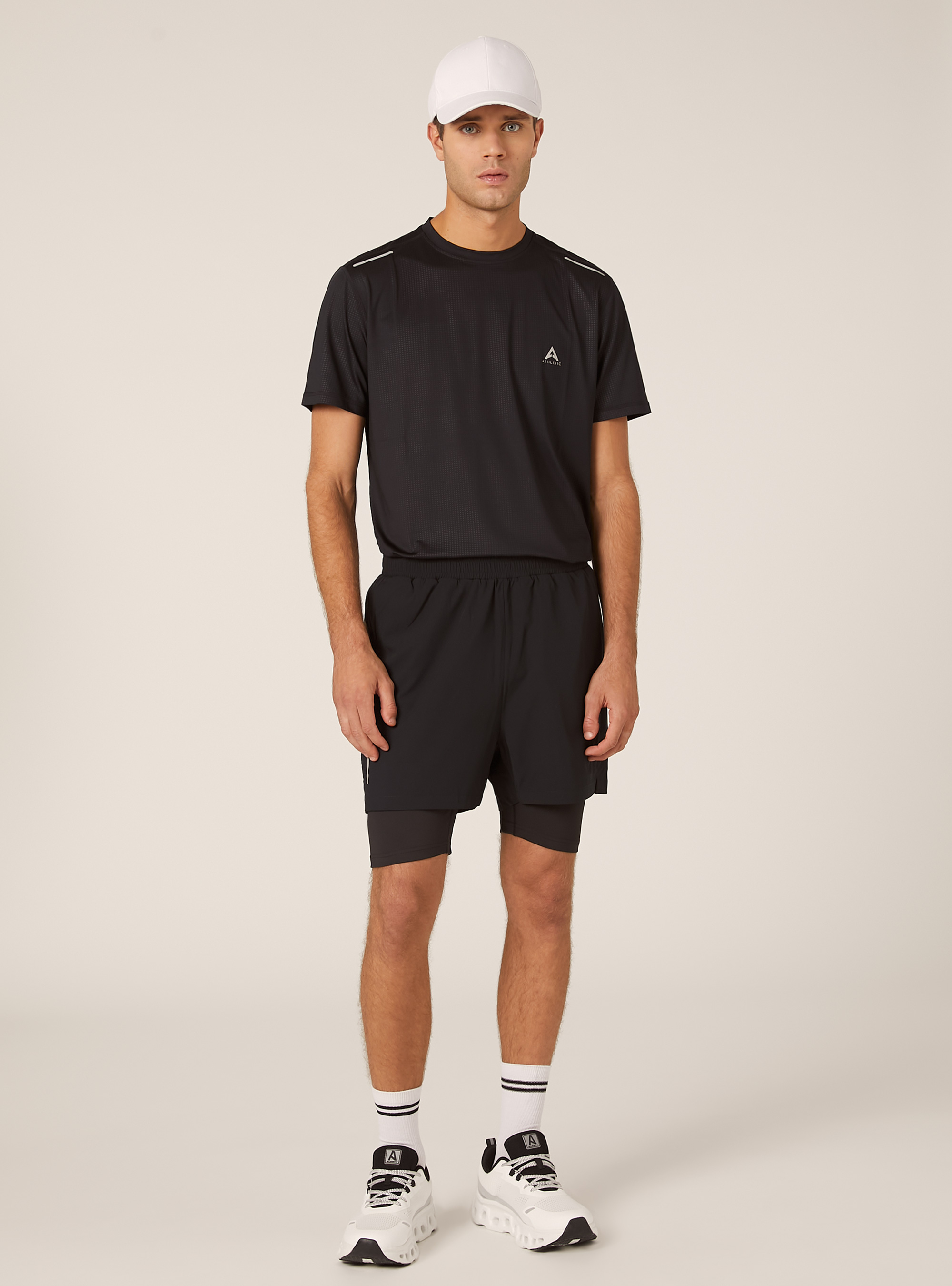 Bermudas con culotte Athletic Capsule, BK1 BLACK