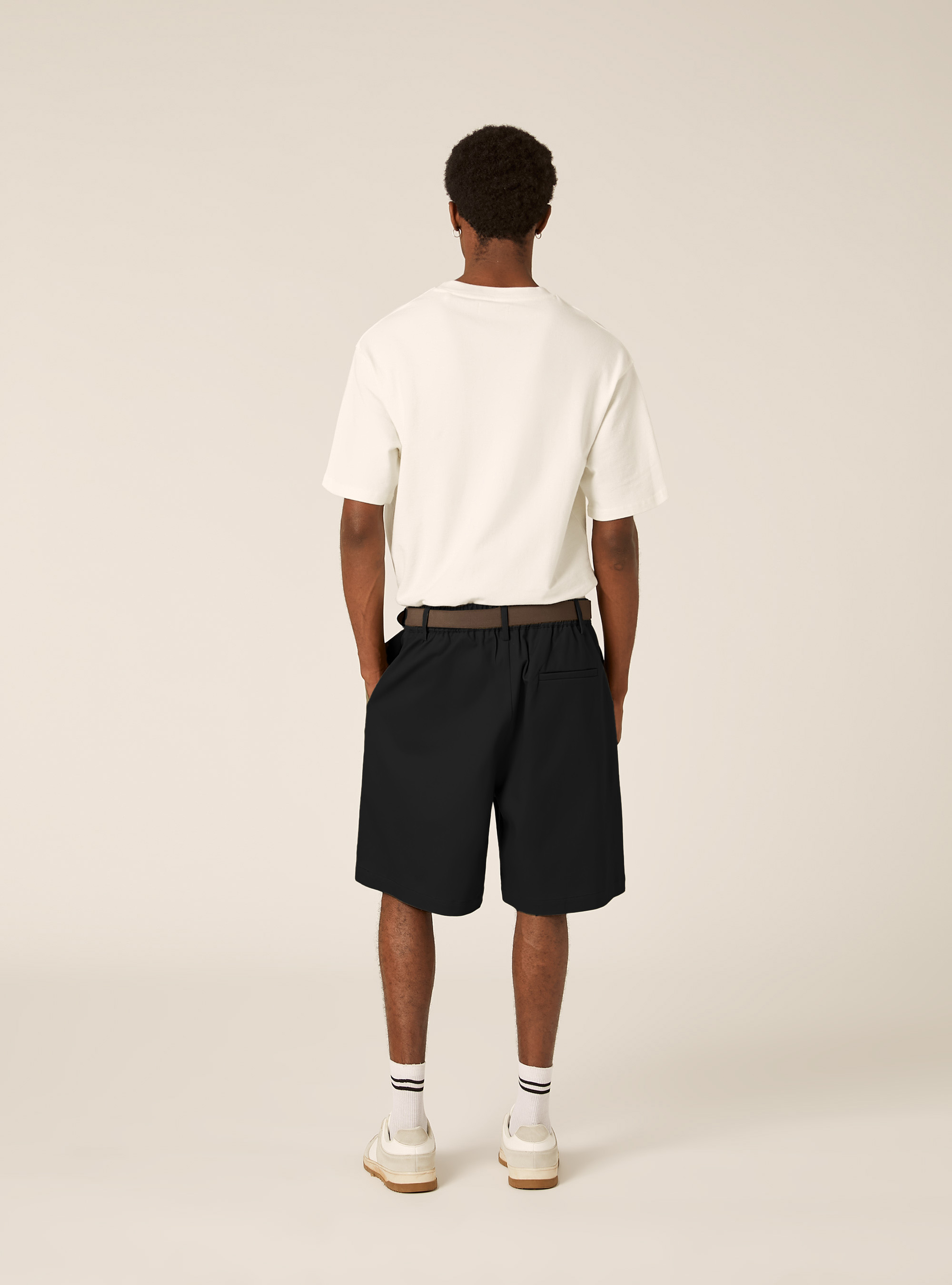 Bermuda Tailoring Coupe Baggy, BK1 BLACK